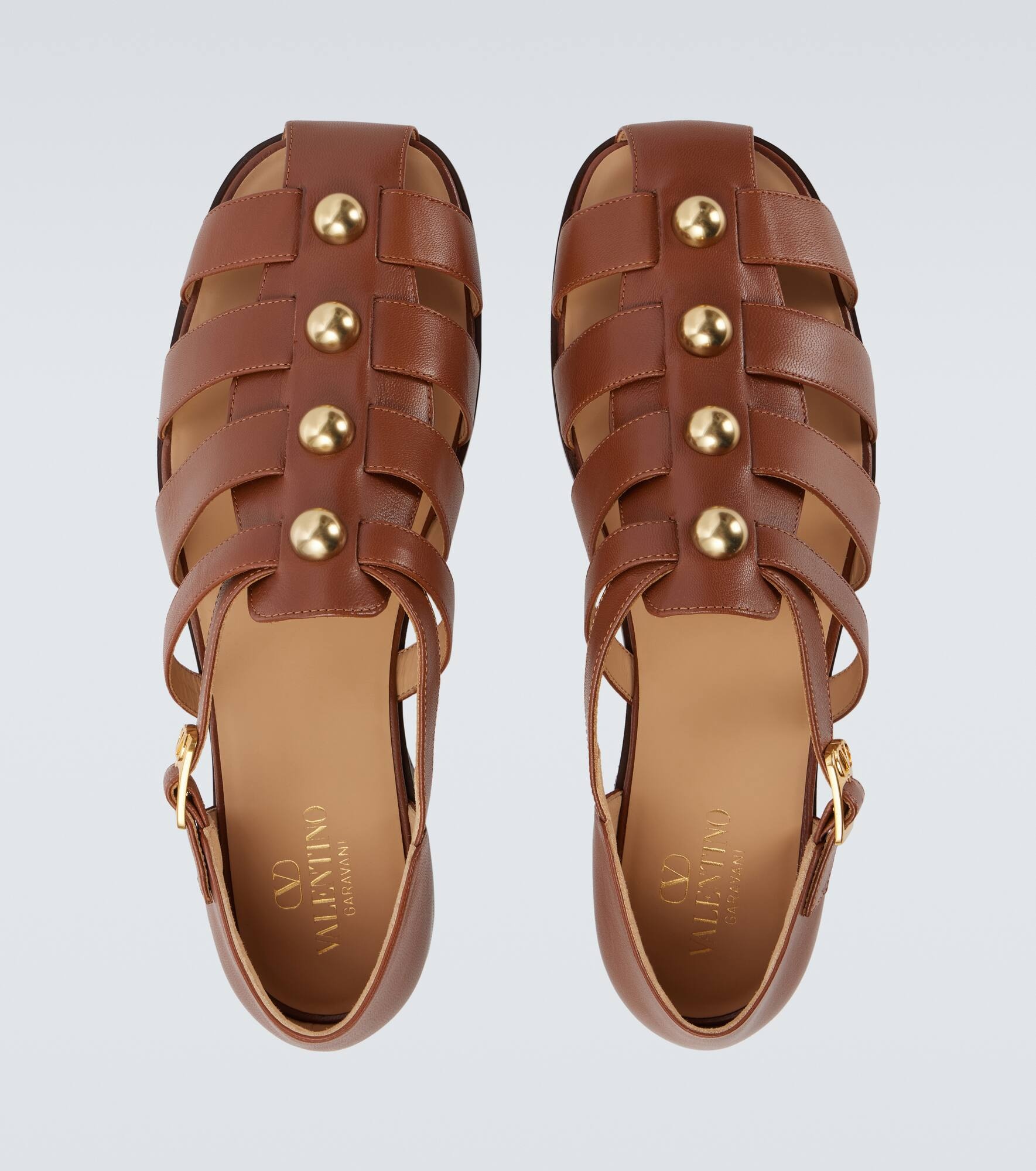 Studded leather fisherman sandals - 4