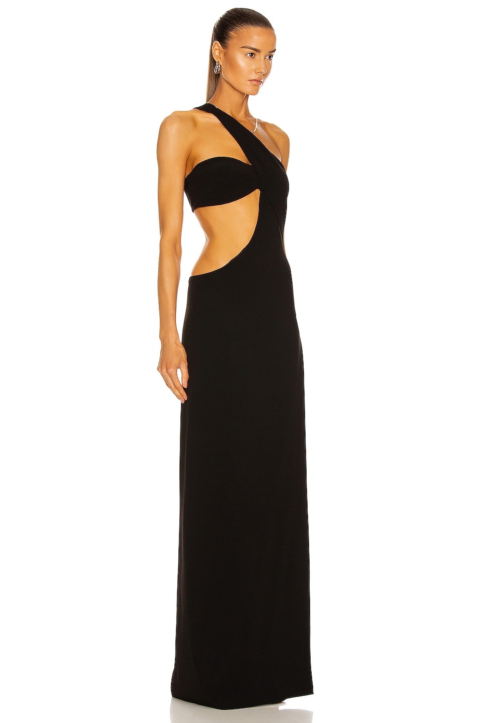 Cutout One Shoulder Maxi Dress - 2