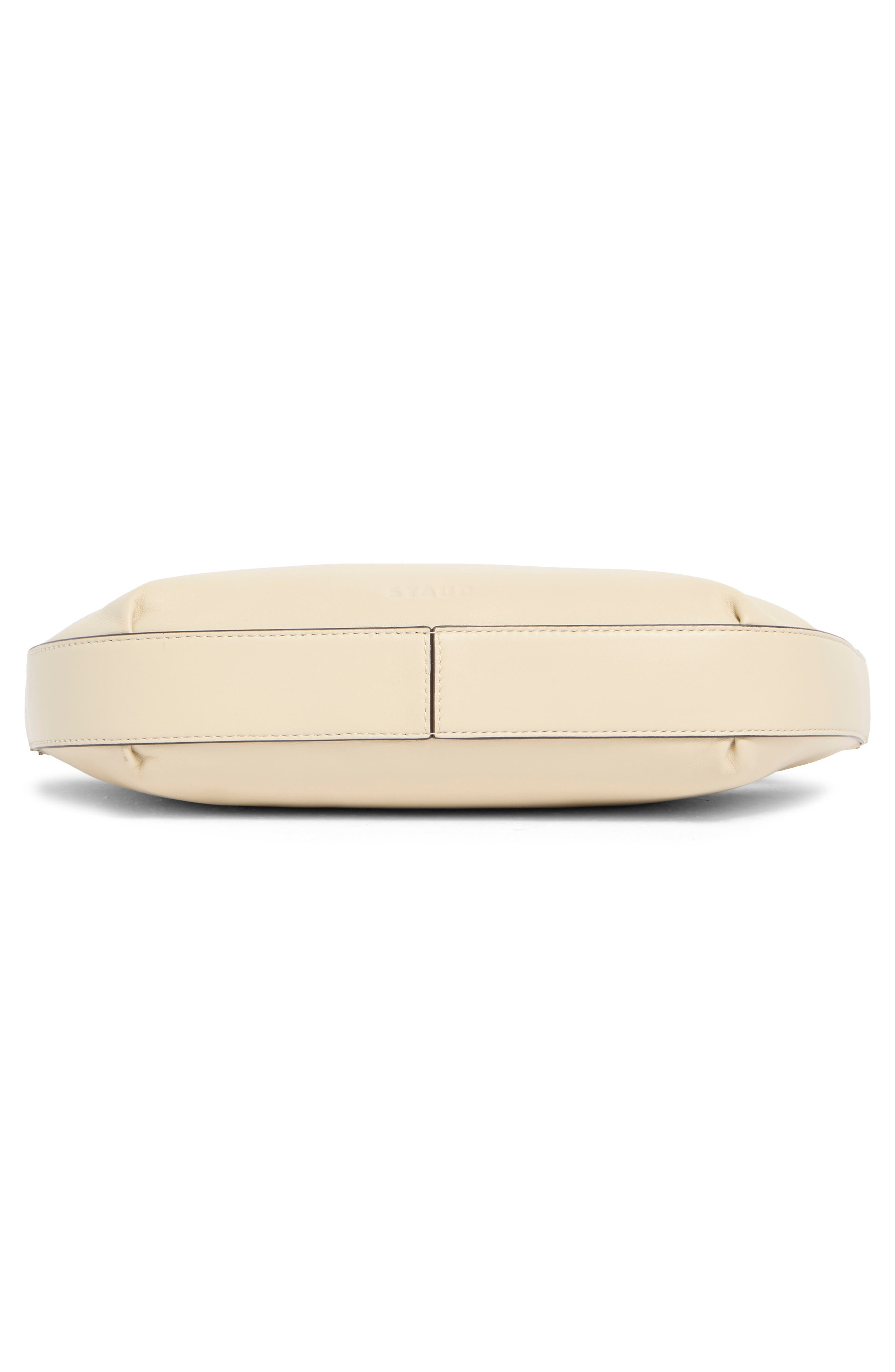 STAUD Demy Convertible Leather Shoulder Bag in Cream at Nordstrom - 6