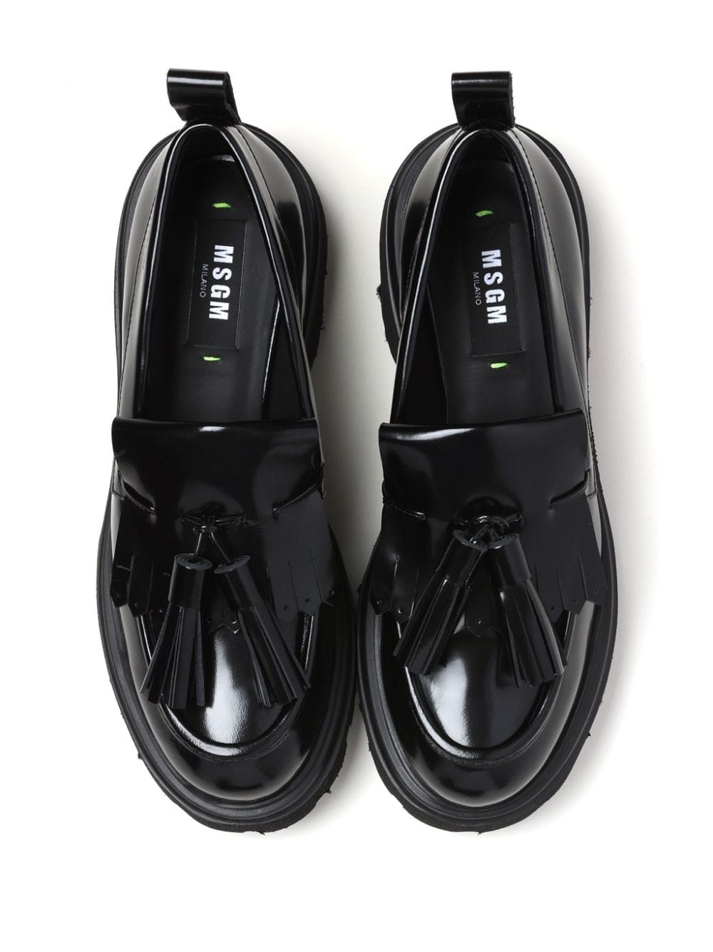 tassel-detail leather loafers - 4