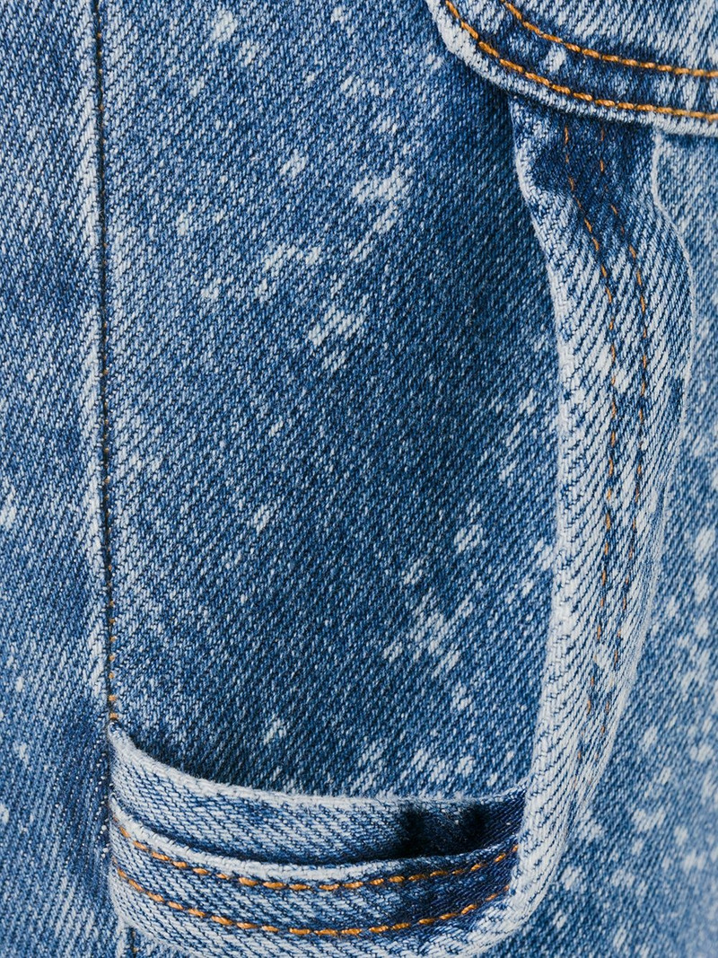 paint-splattered slim-fit jeans 8