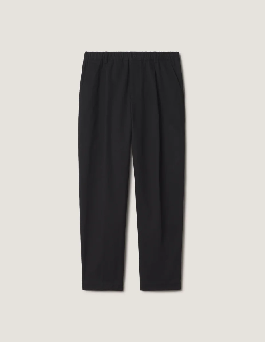 ELASTICATED PLEATED PANTS - 1