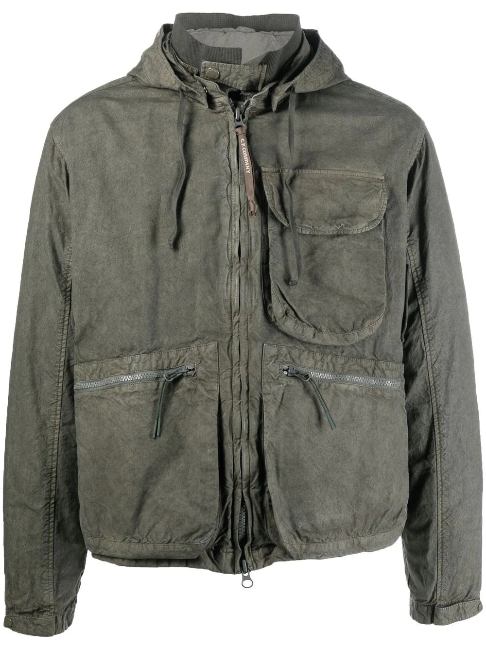 Lens-hood cargo-pocket jacket - 1