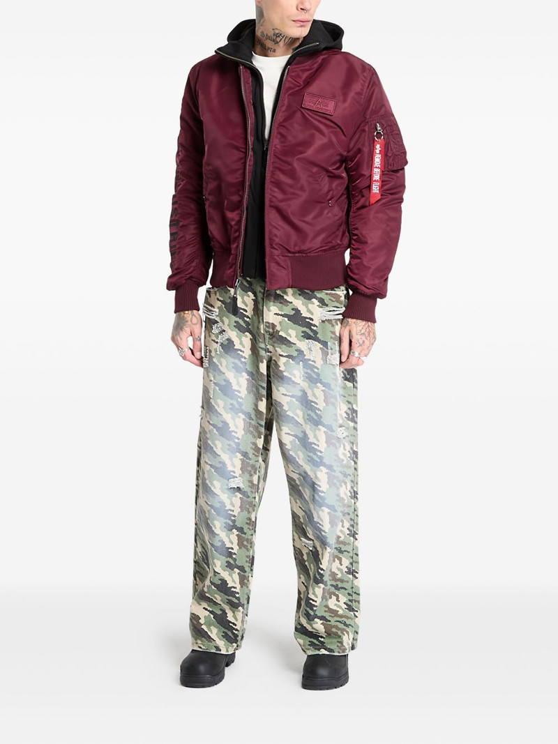 ALPHA INDUSTRIES MA-1 D-Tec sleeve-embroidery jacket outlook