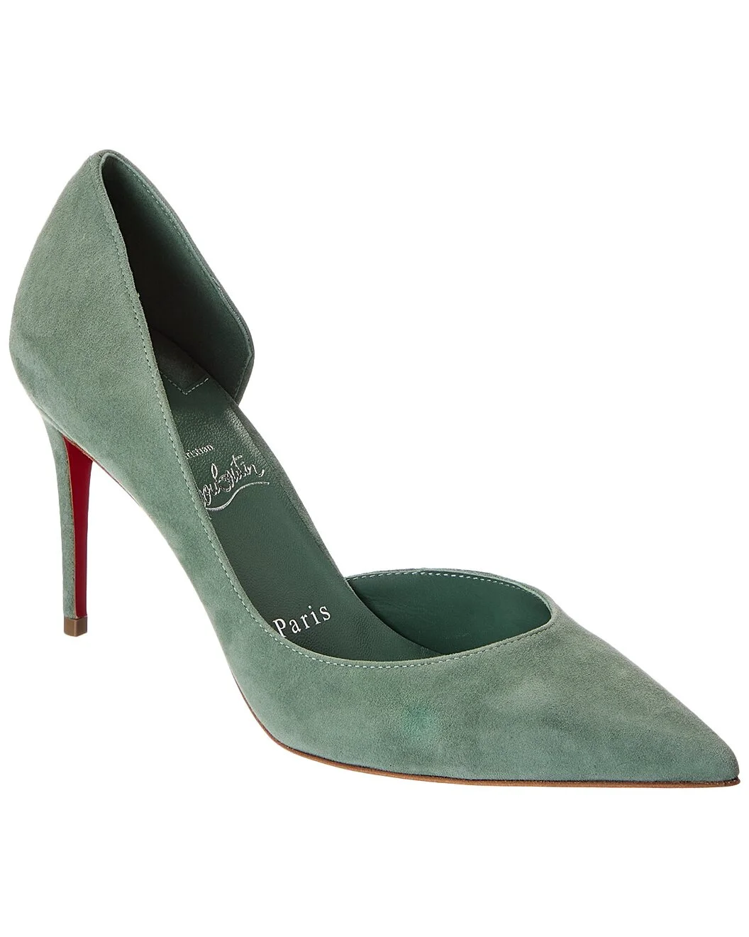 Christian Louboutin Iriza 85 Suede Pump - 1