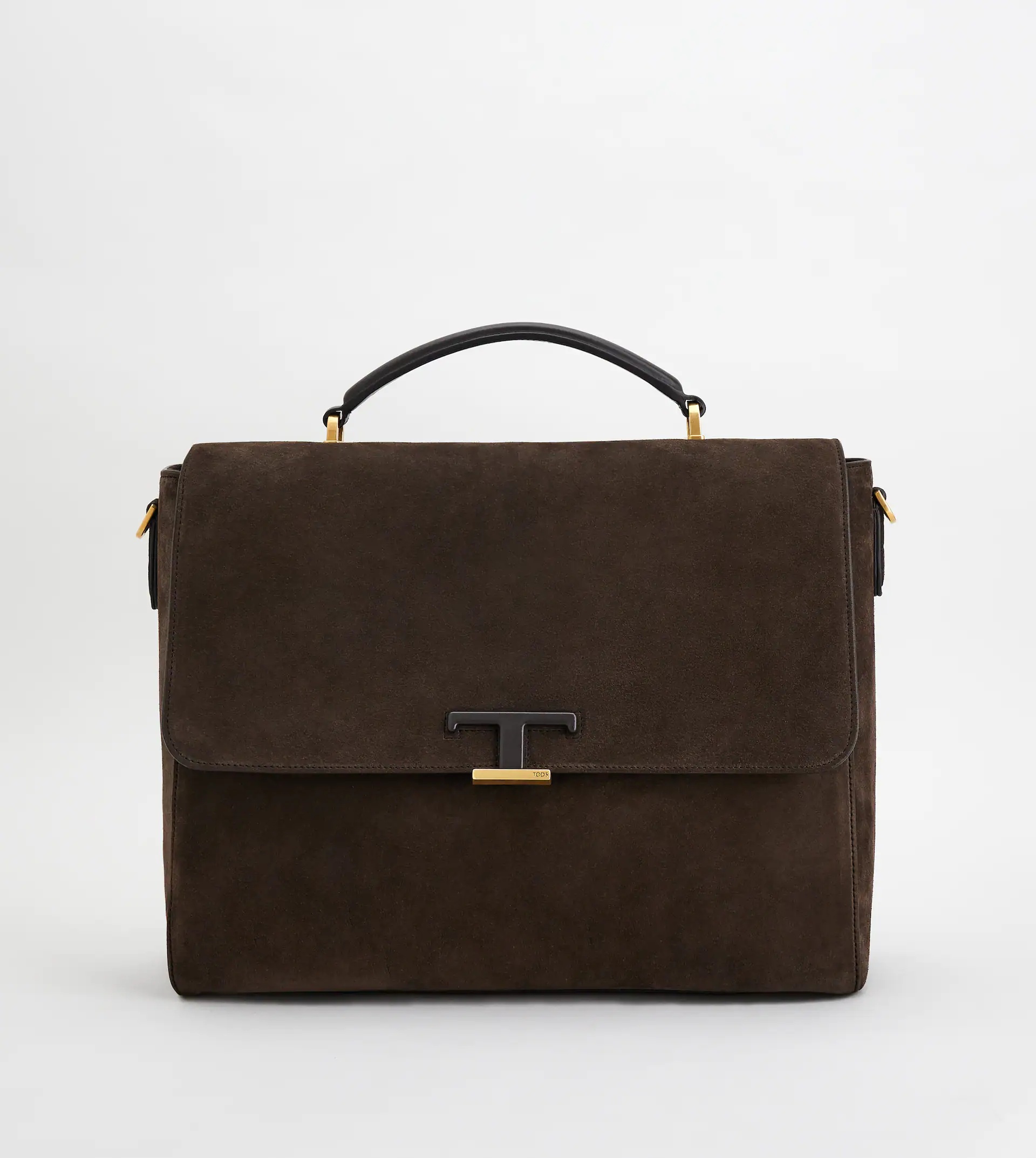 TIMELESS DOCUMENT HOLDER IN SUEDE SMALL - BROWN - 1
