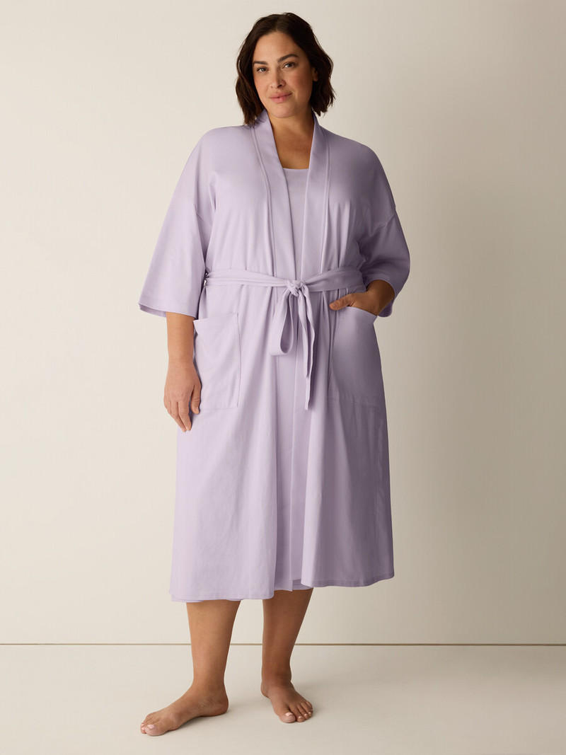 Organic Cotton Interlock Sleep Robe 1