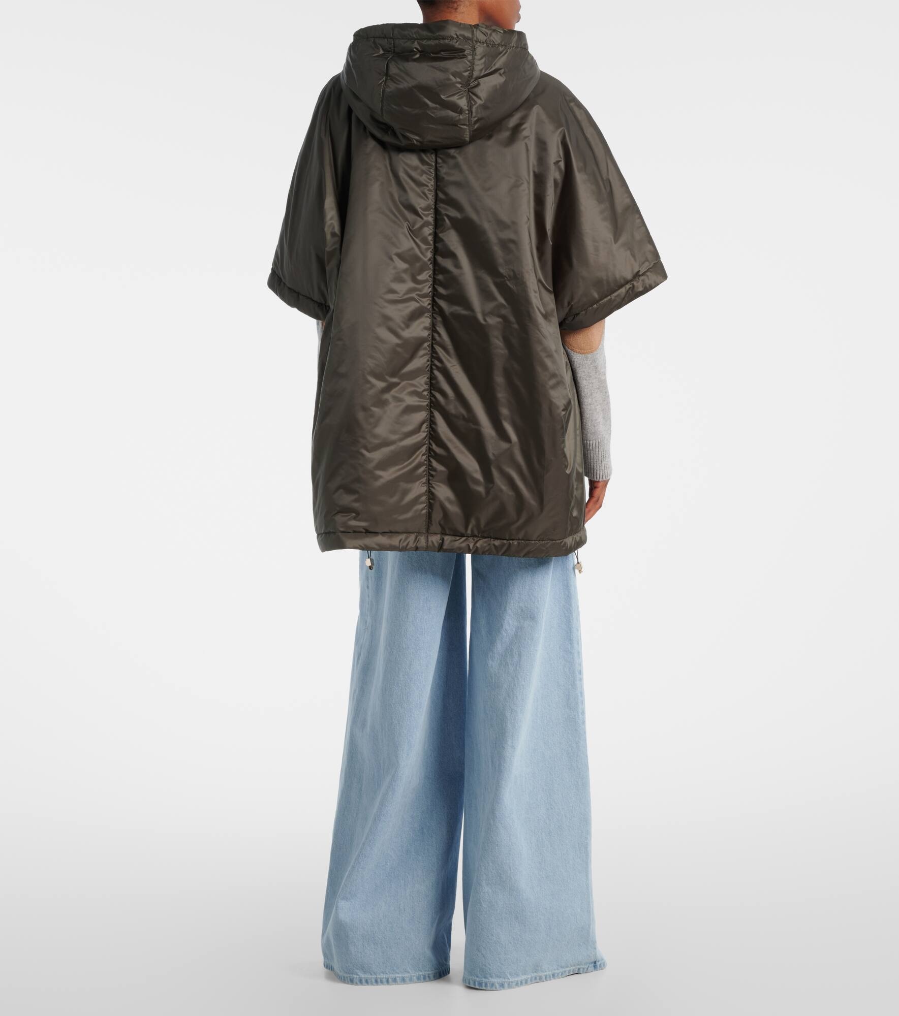 The Cube Greenci padded canvas cape - 3