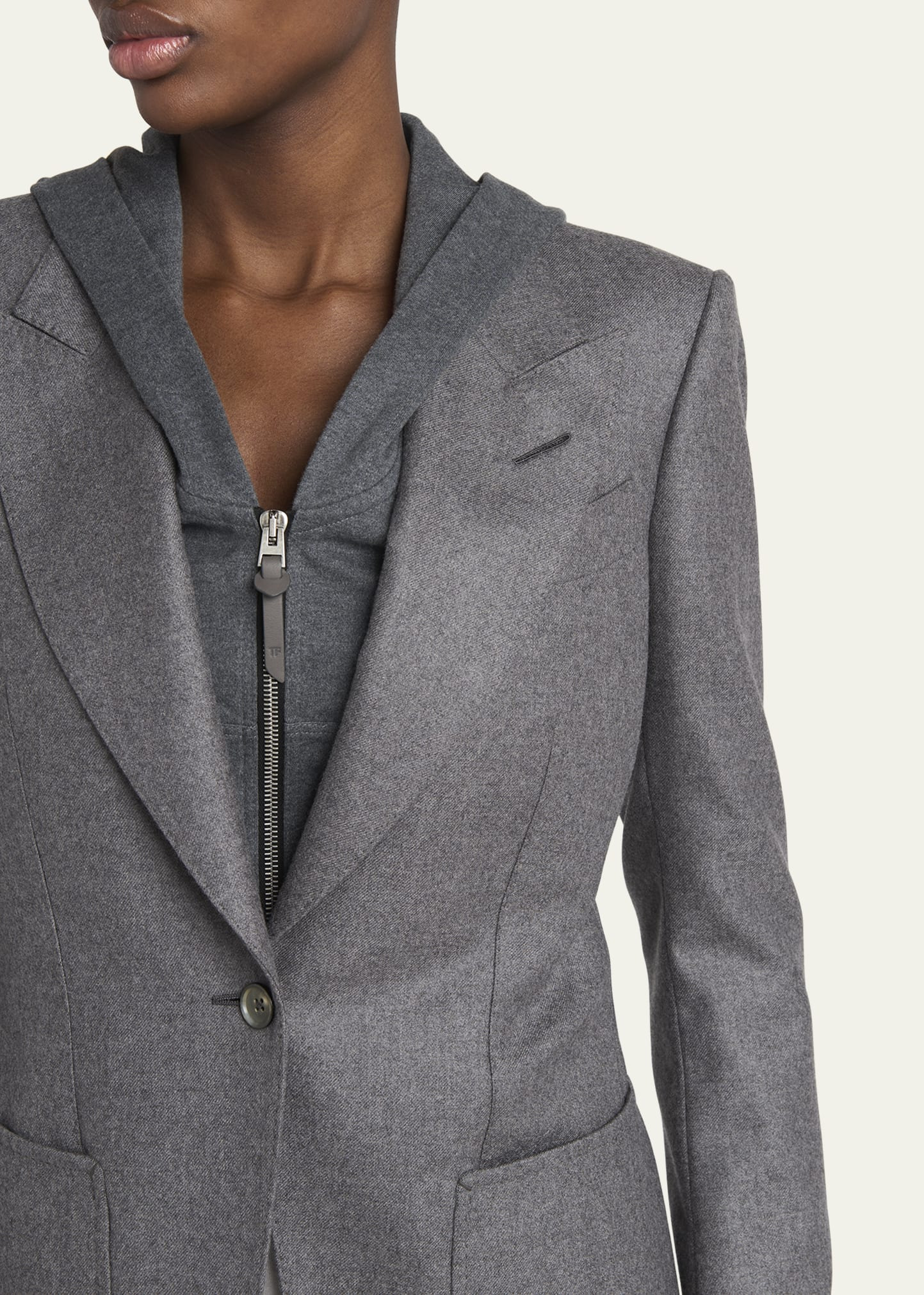 Cashmere Single-Breasted Blazer - 5