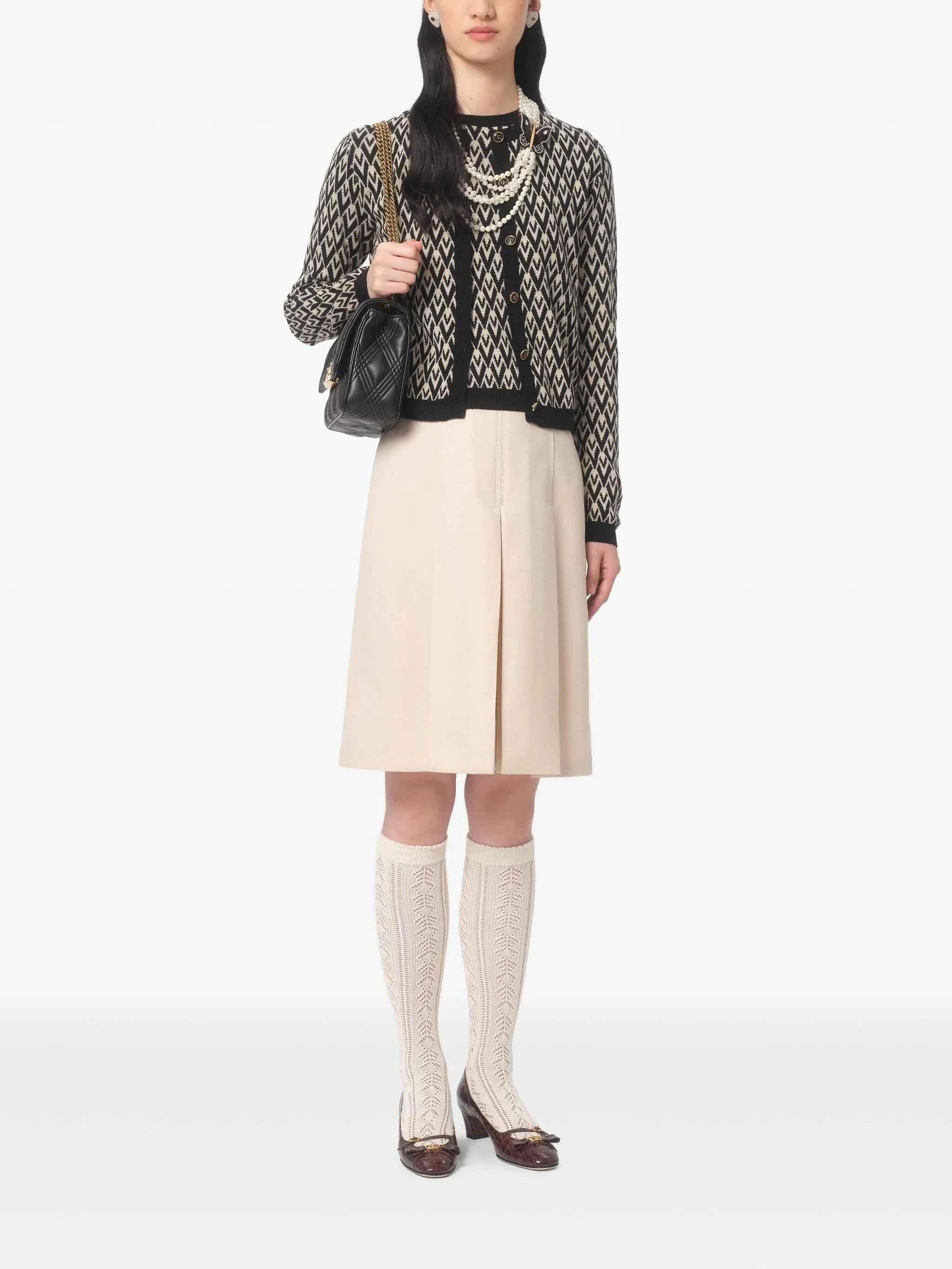 Toute La V jacquard sweater - 2