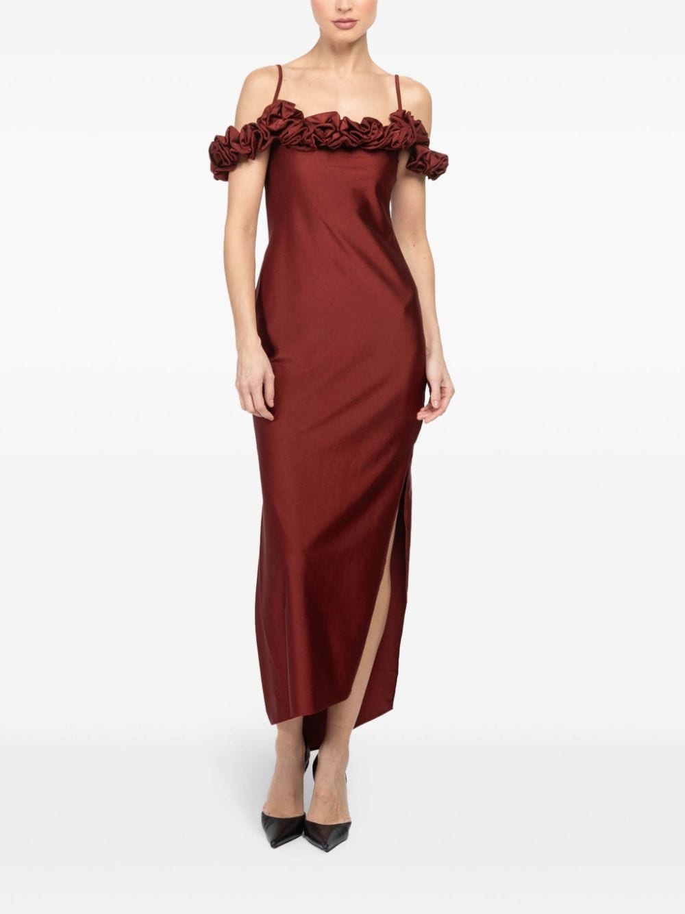 ruffled midi dress - 5