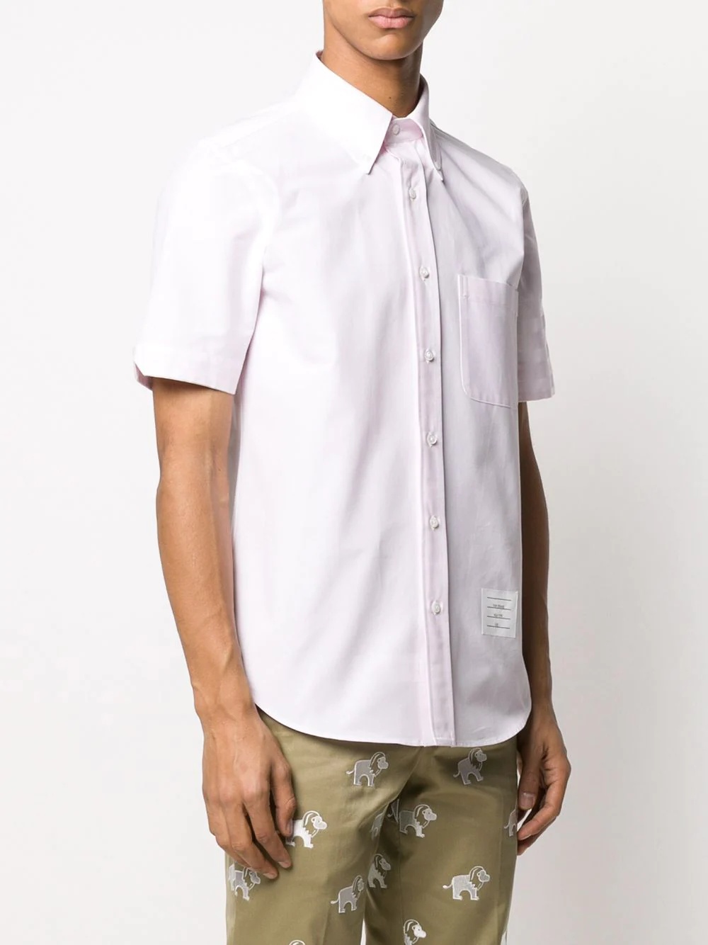 satin weave 4-Bar shirt - 3
