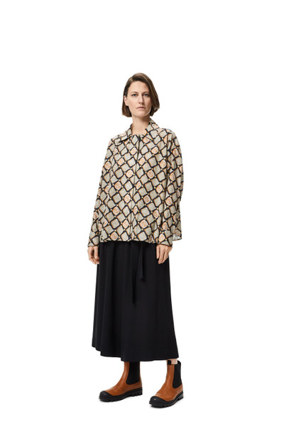 Loewe Anagram pyjama blouse in printed cotton outlook