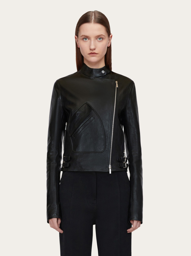 FERRAGAMO Nappa biker jacket outlook