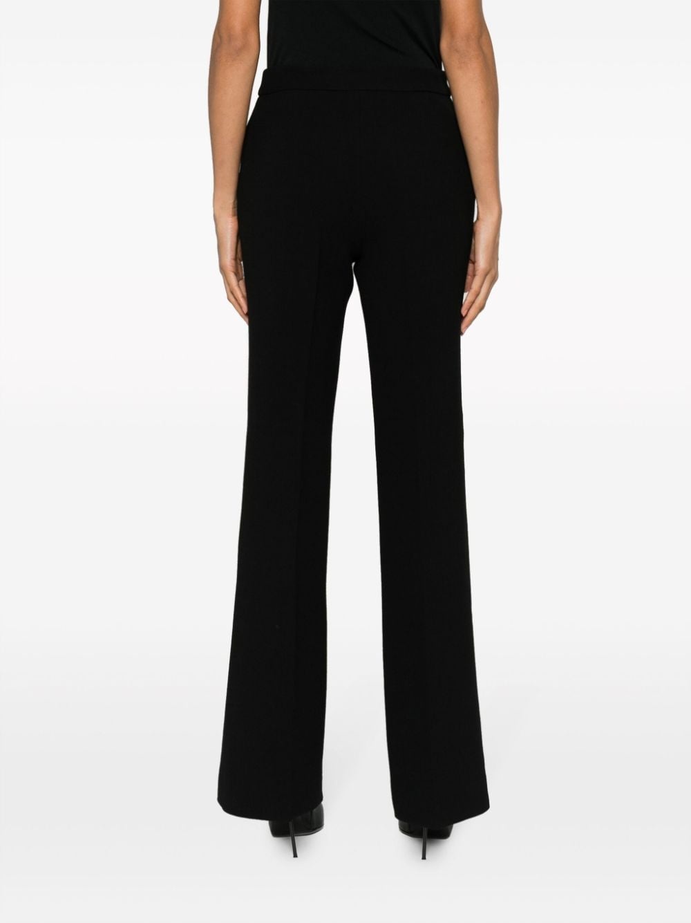 high-waisted flared trousers - 4