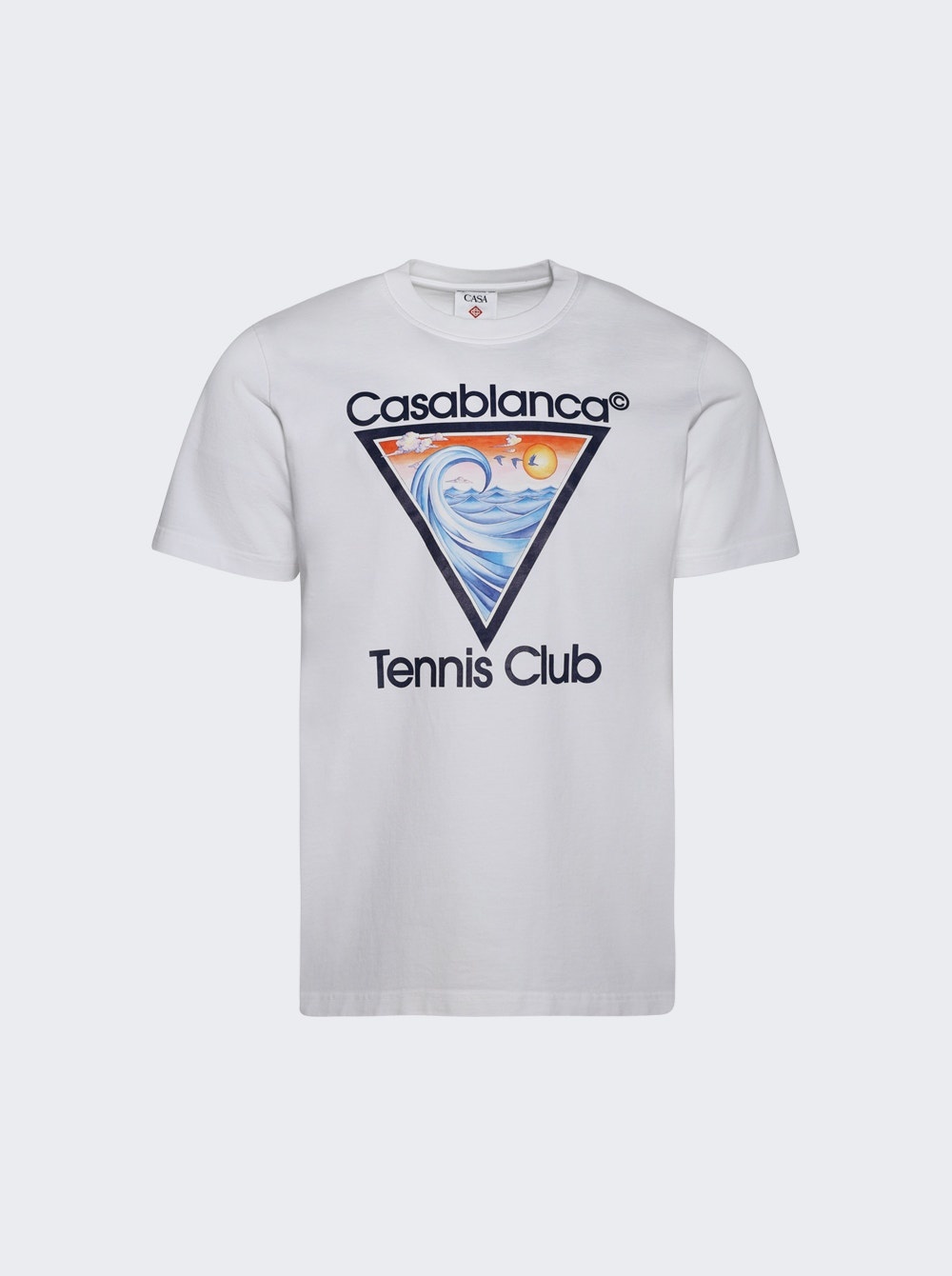 Tennis Club Icon Printed Tee White - 1