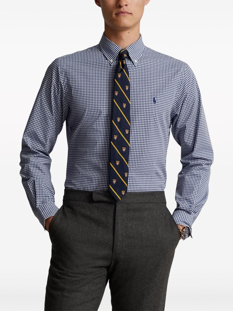 mini check.pattern cotton shirt 3