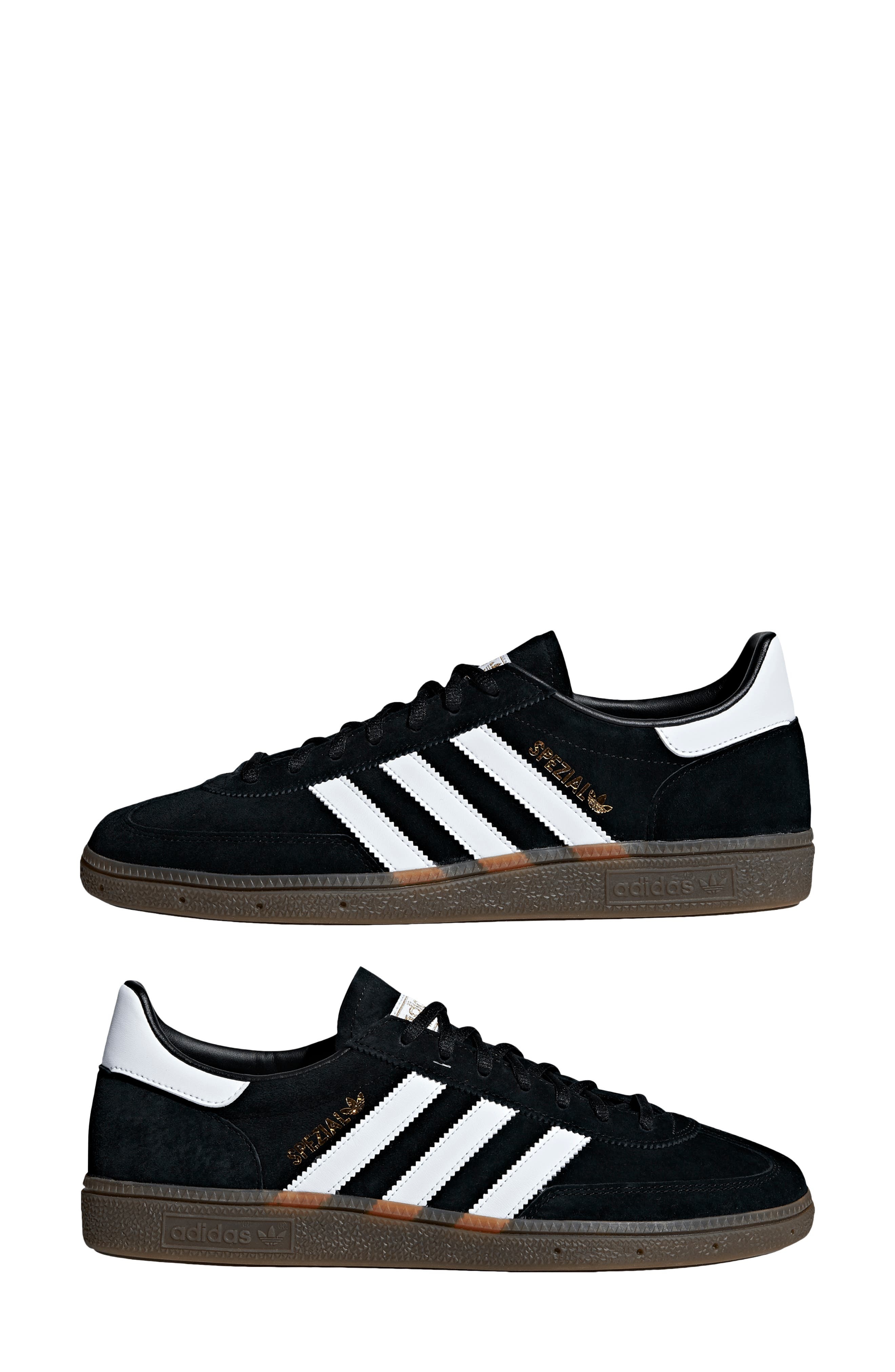 adidas Gender Inclusive Handball Spezial Sneaker in Black/white/gum at Nordstrom - 9