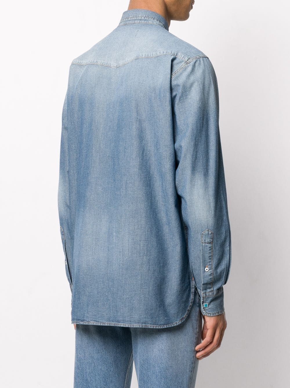 stonewashed denim shirt - 4