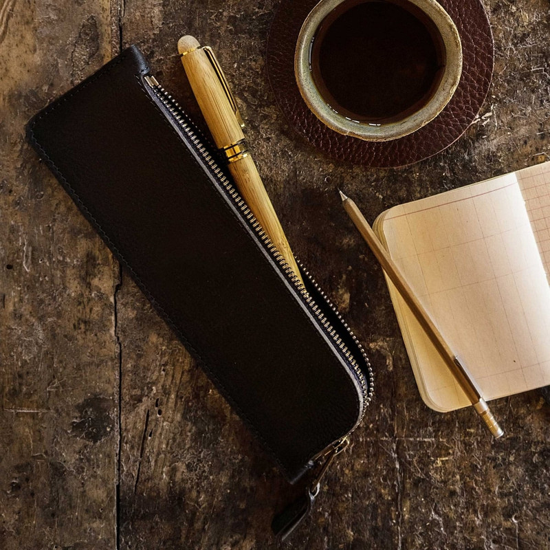 CANYON PENCIL CASE  -  AMBER BROWN 4