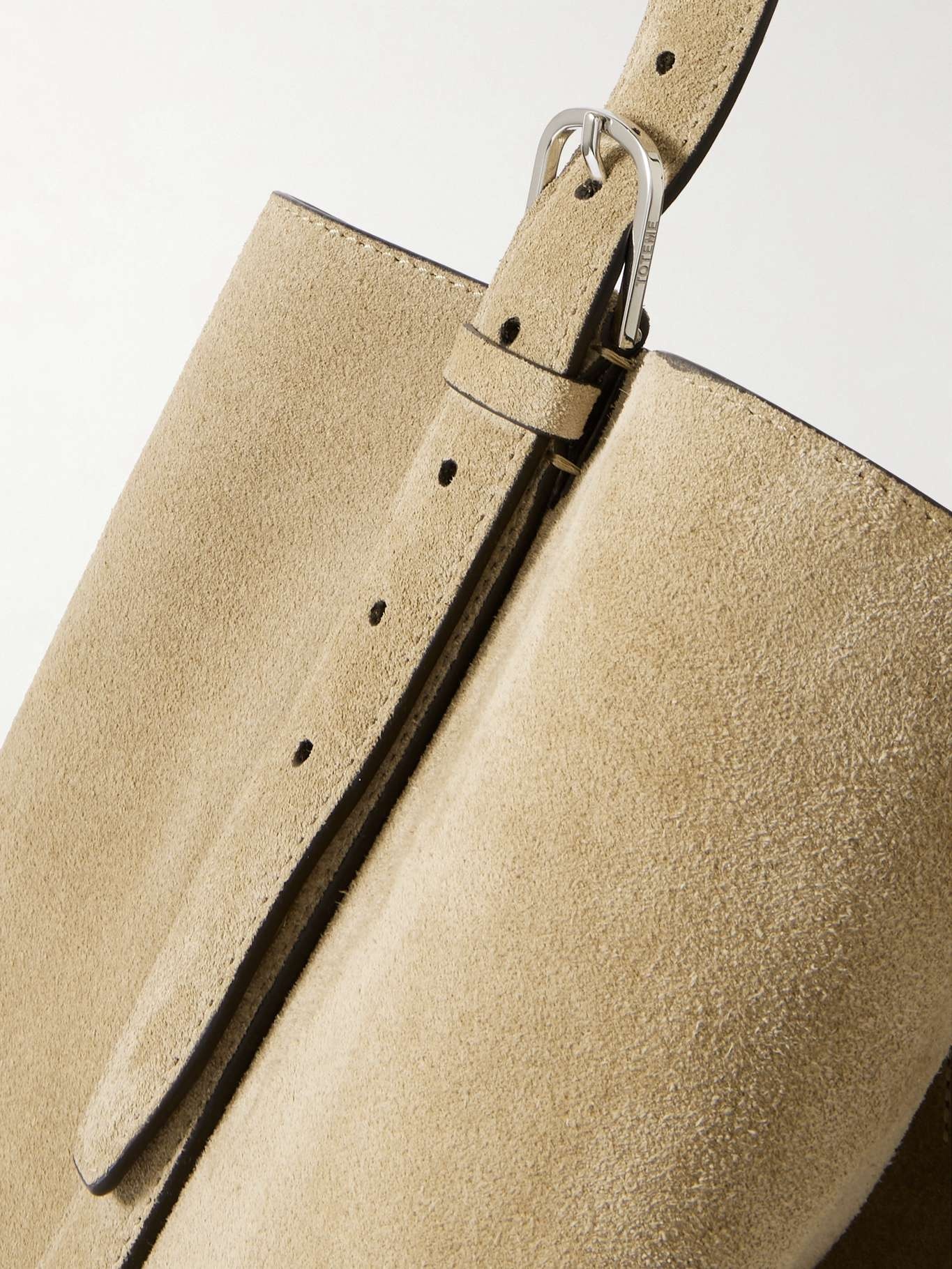 Suede tote Sand - 4