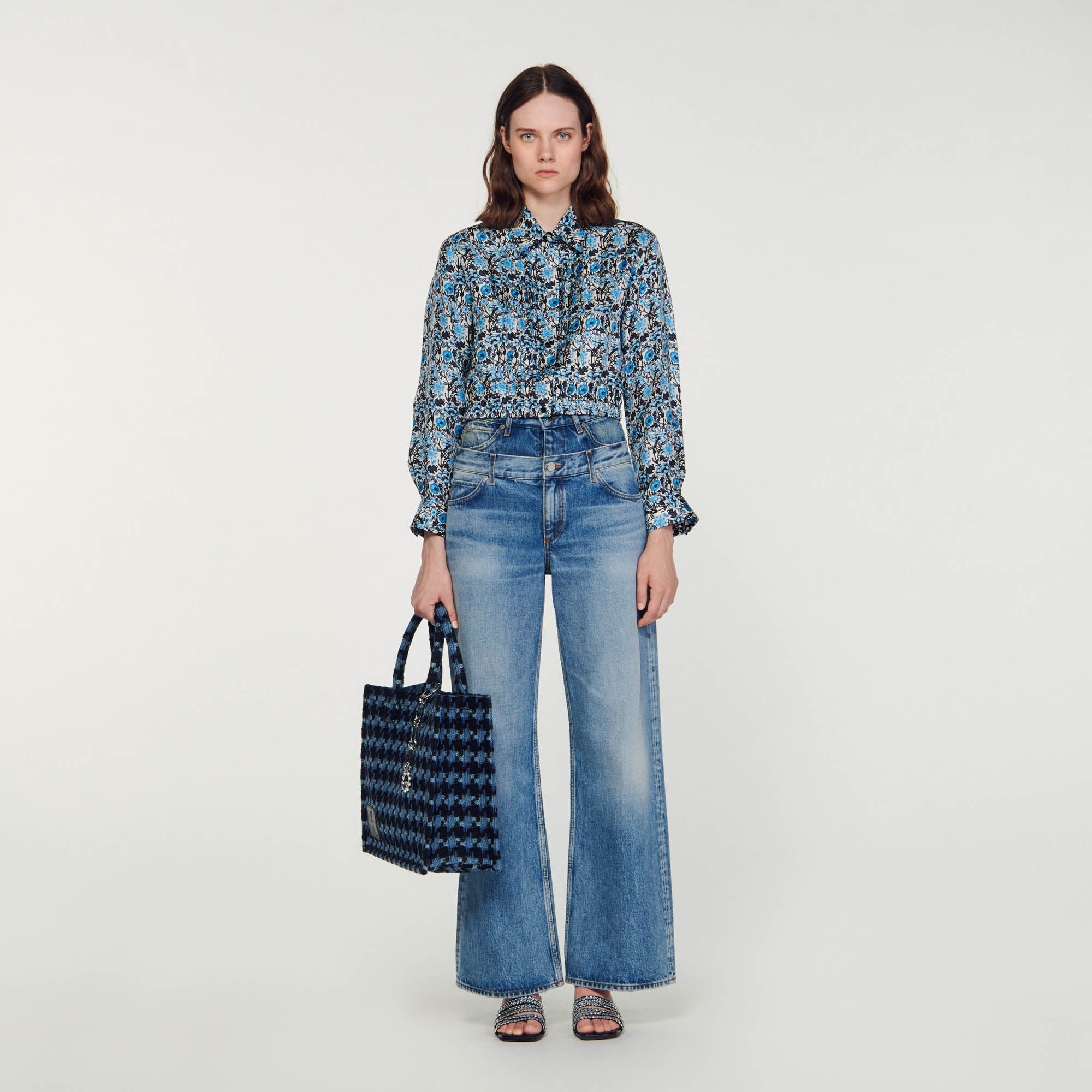 CROPPED SILK SHIRT - 2