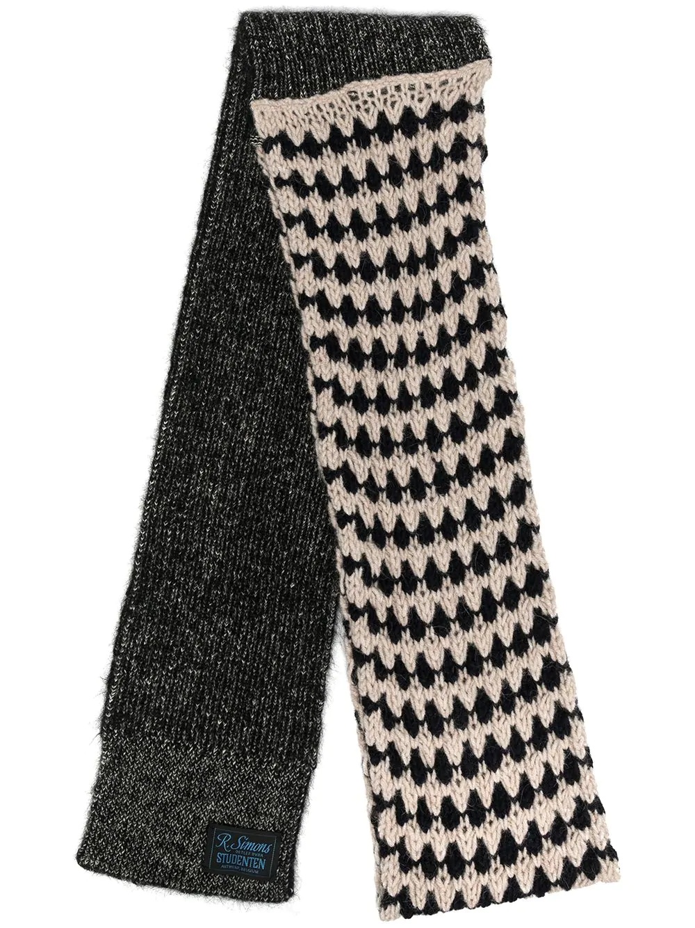 long-length knitted scarf - 1