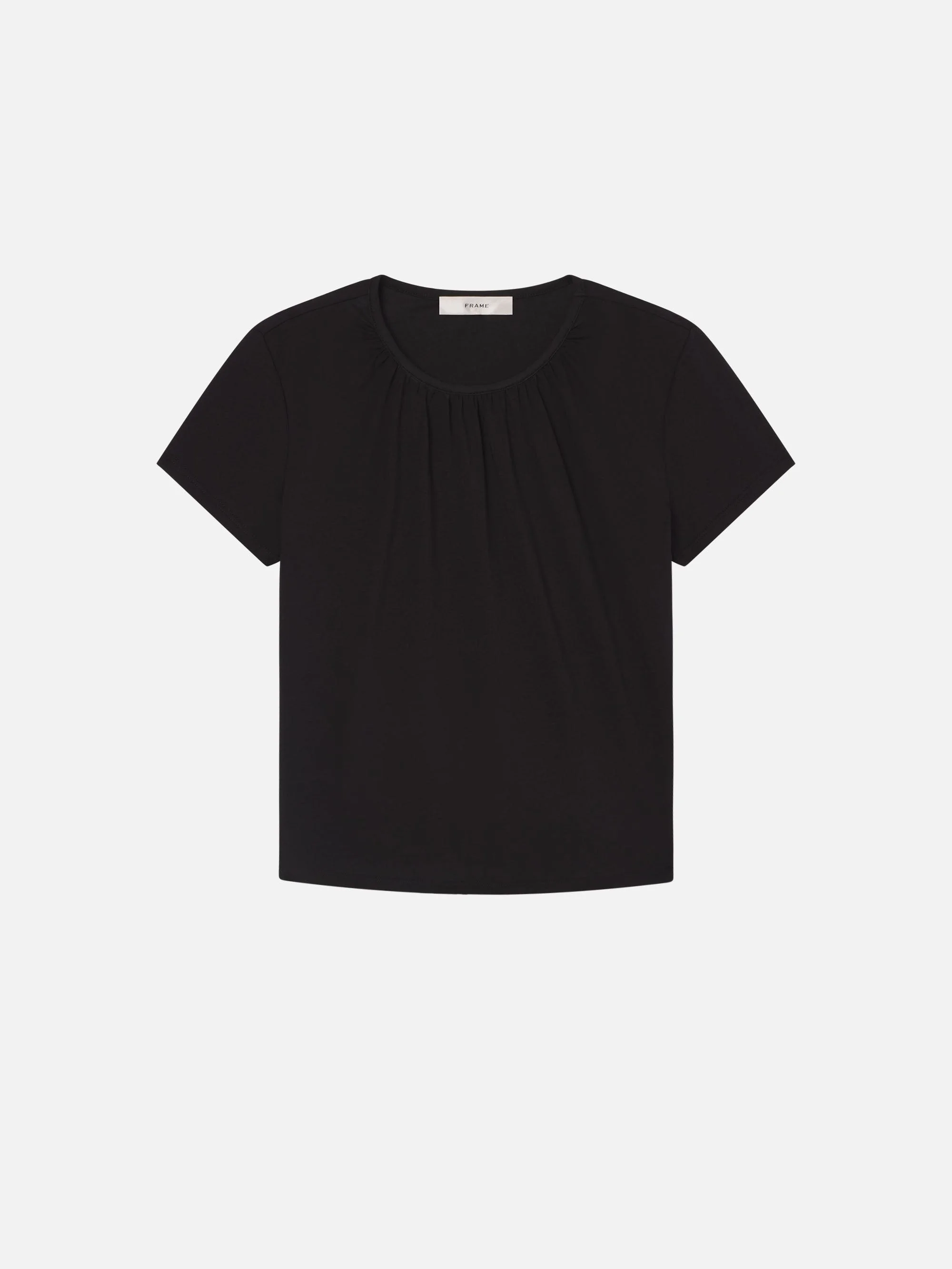 The Gathered Tee in Black - 1