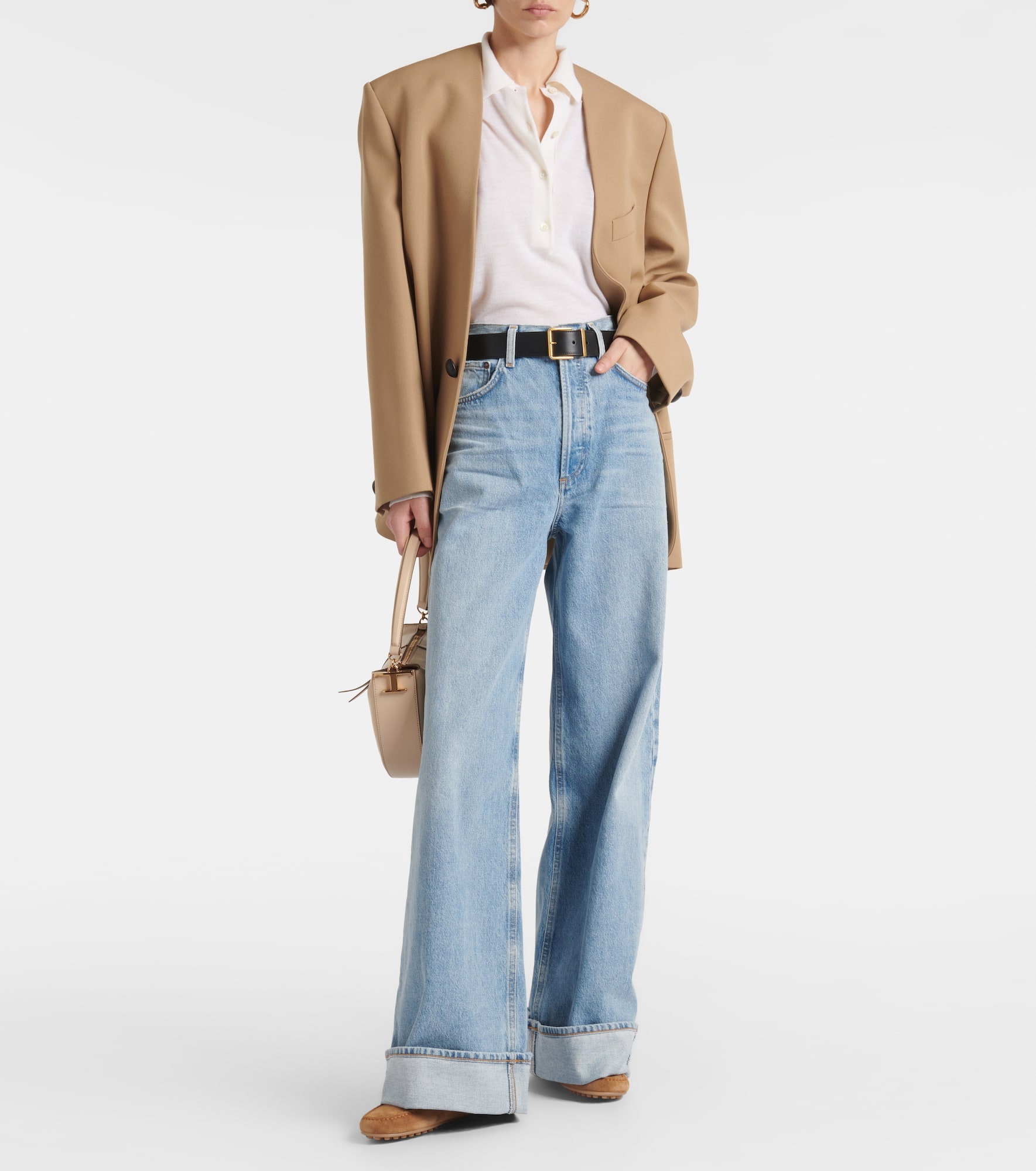 Dame high-rise wide-leg jeans - 2