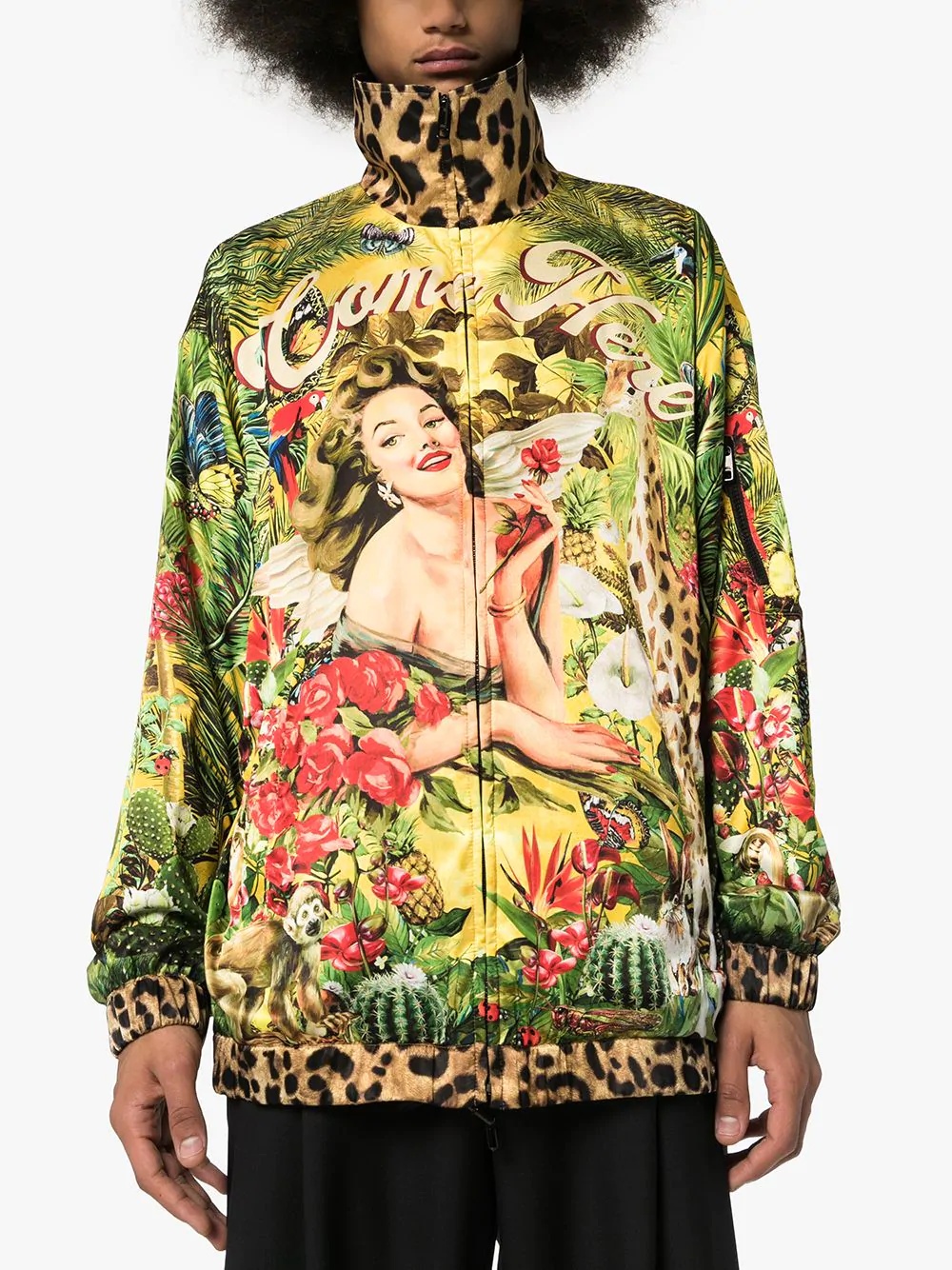 Tropical Pin Up bomber jacket  - 3