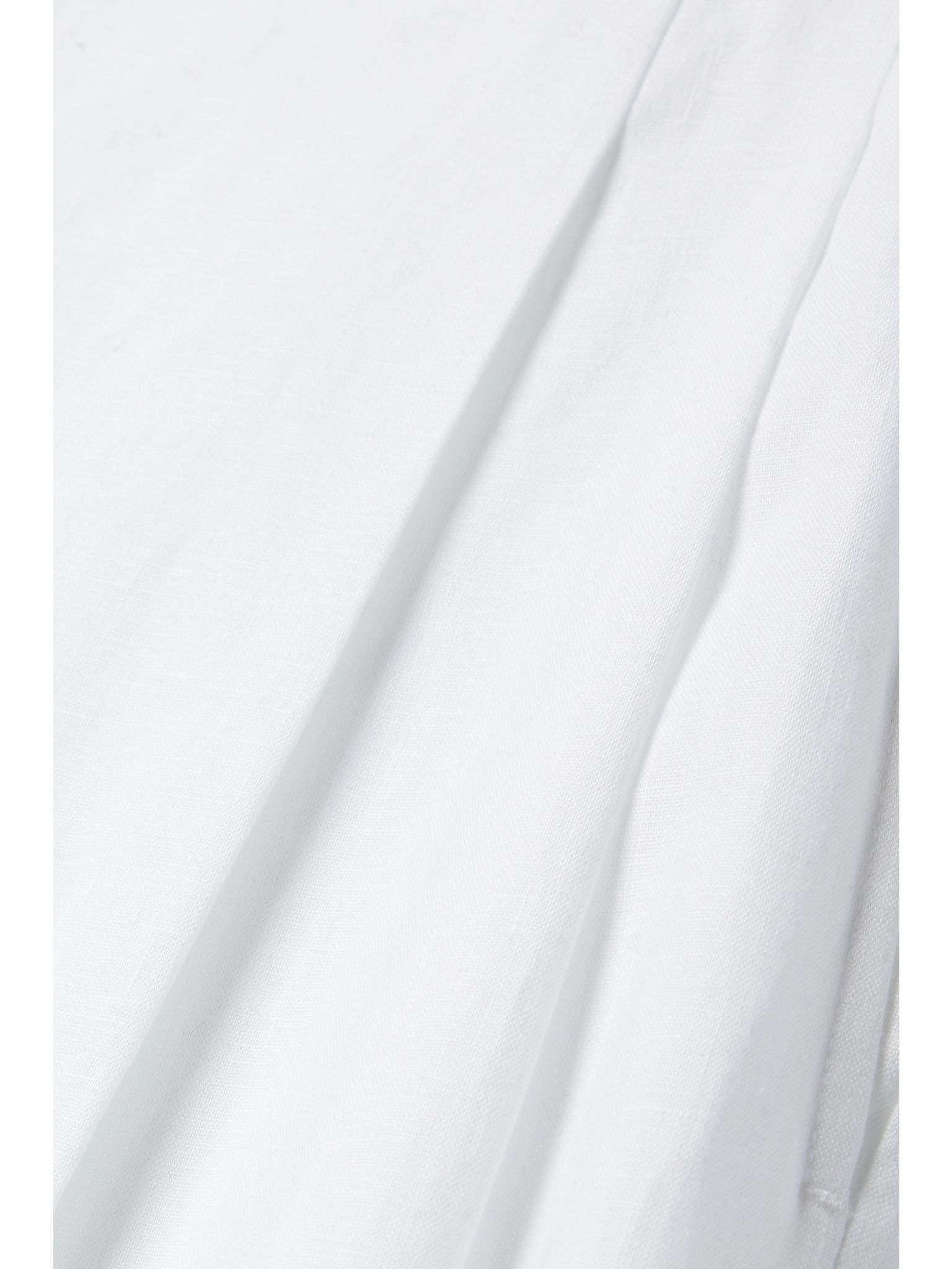 + NET SUSTAIN pleated linen wide-leg pants White - 4
