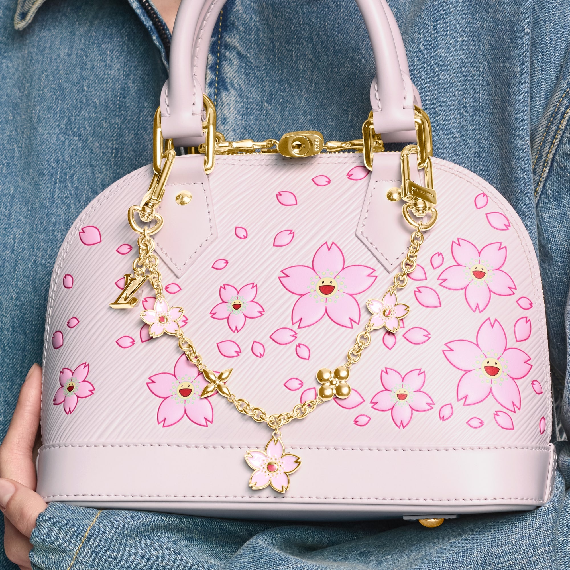 LV x TM Cherry Blossom Bag Chain - 4