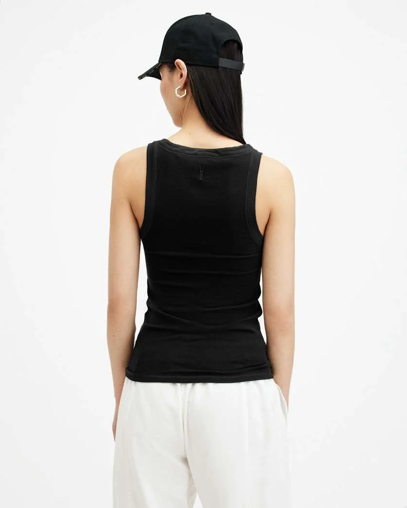 RINA CREW NECK SLEEVELESS TANK TOP - 1