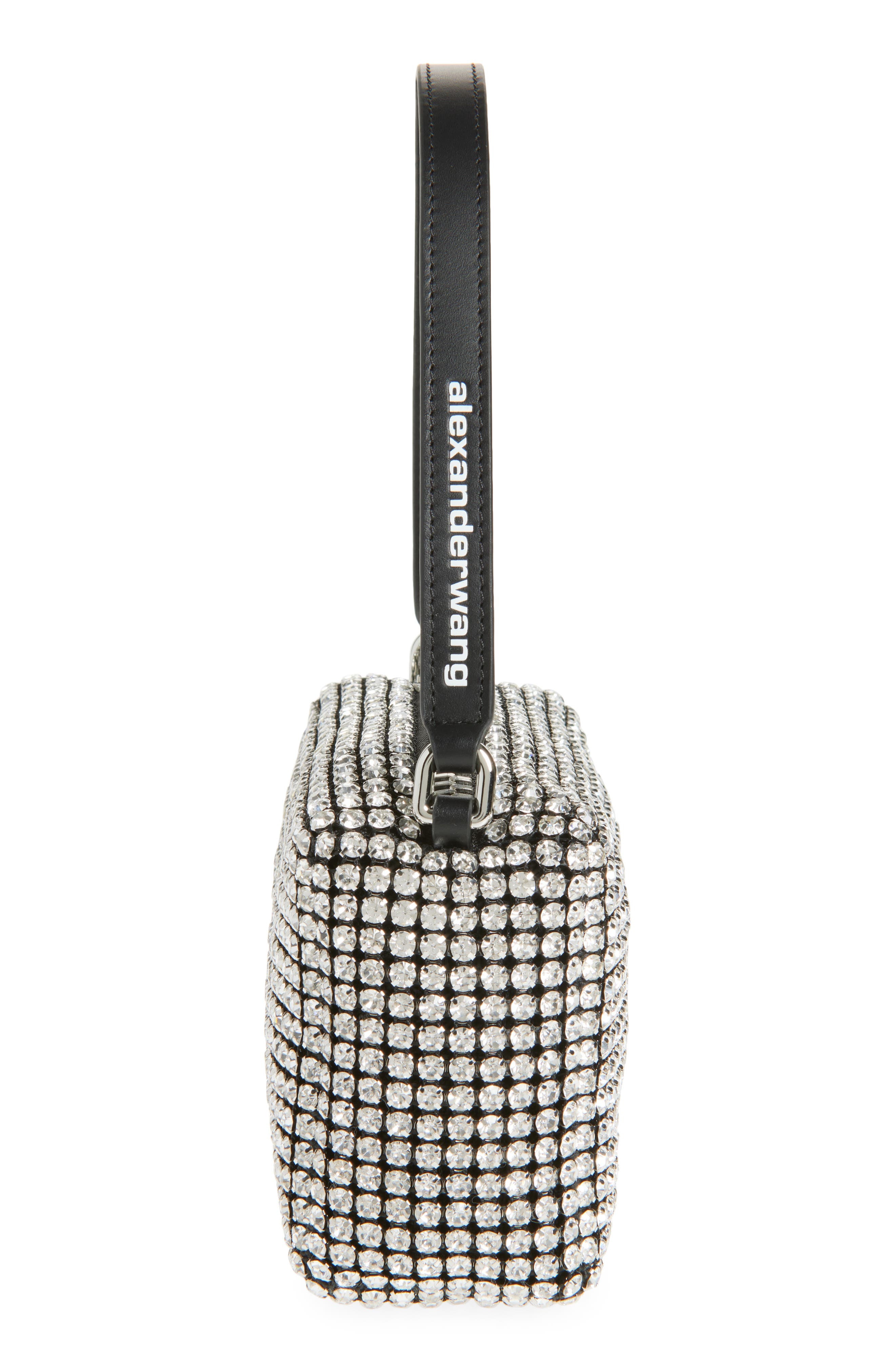 Alexander Wang Medium Heiress Crystal & Leather Handbag in 100 White at Nordstrom - 5