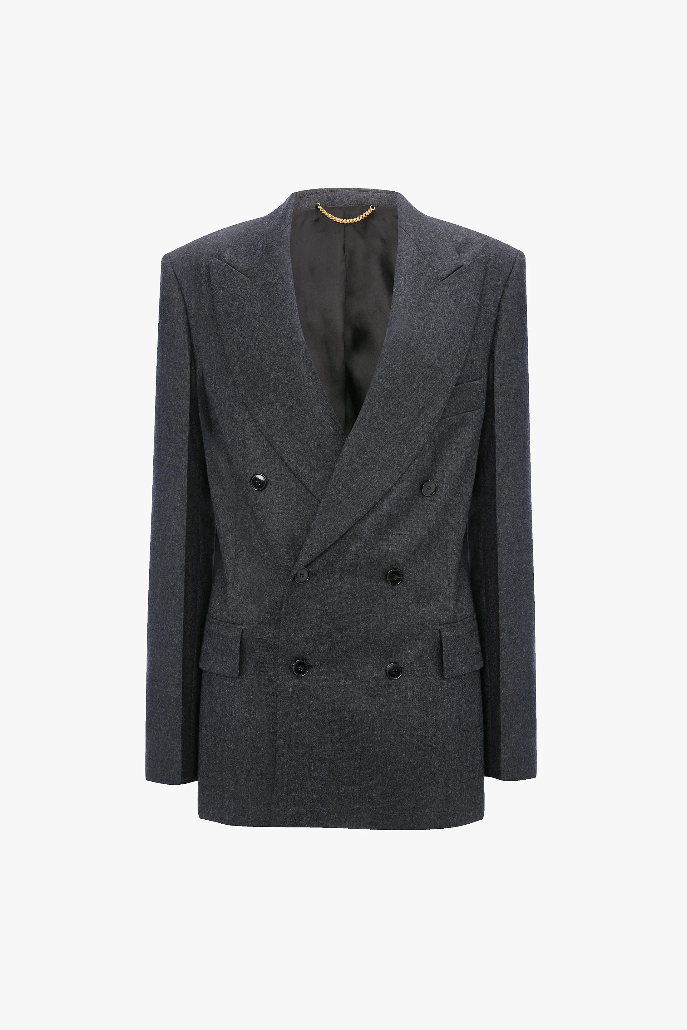 Tailored Jacket In Grey Melange - 1