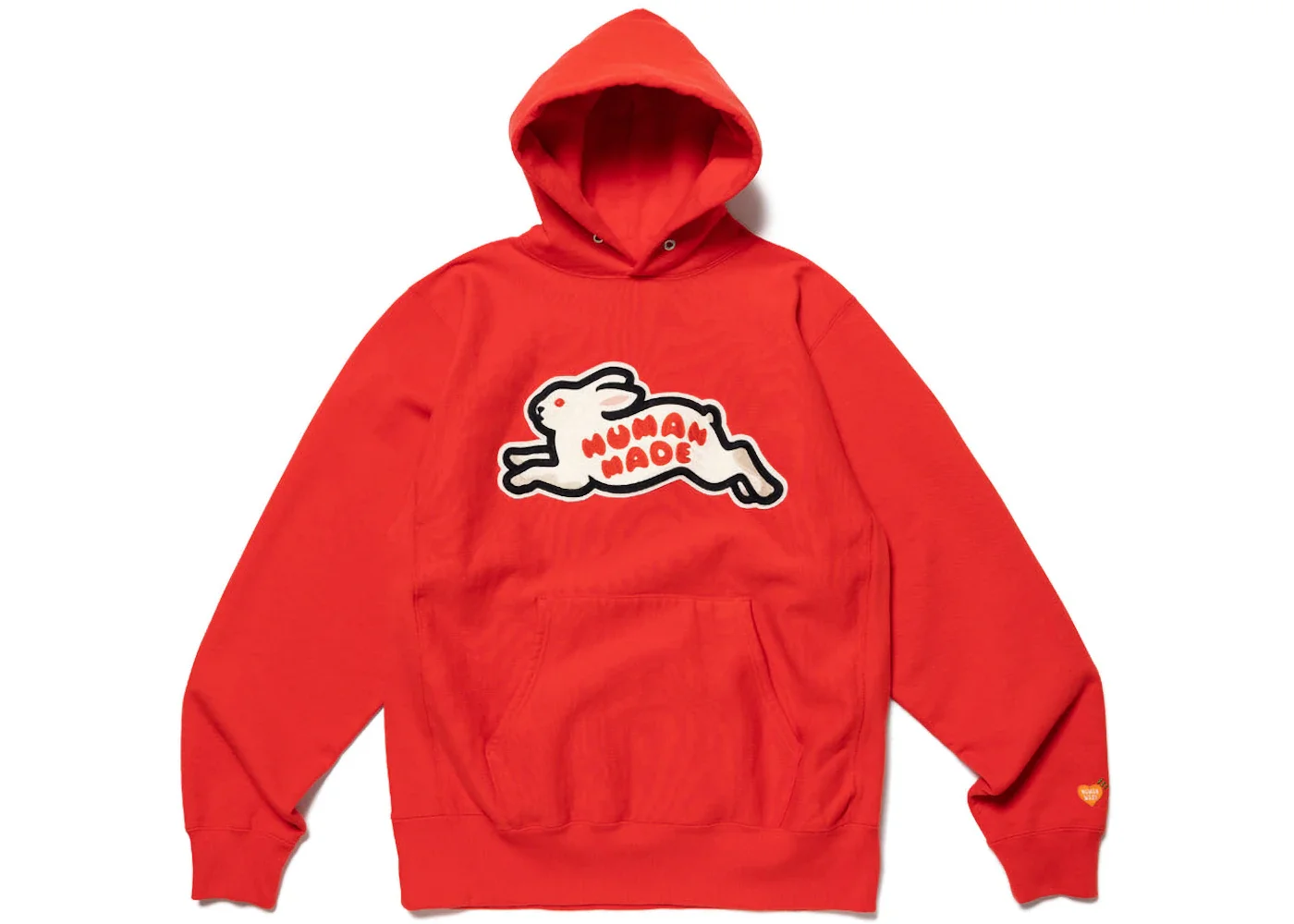 Human Made Rabbit Heavy Weight Hoodie Red - 1