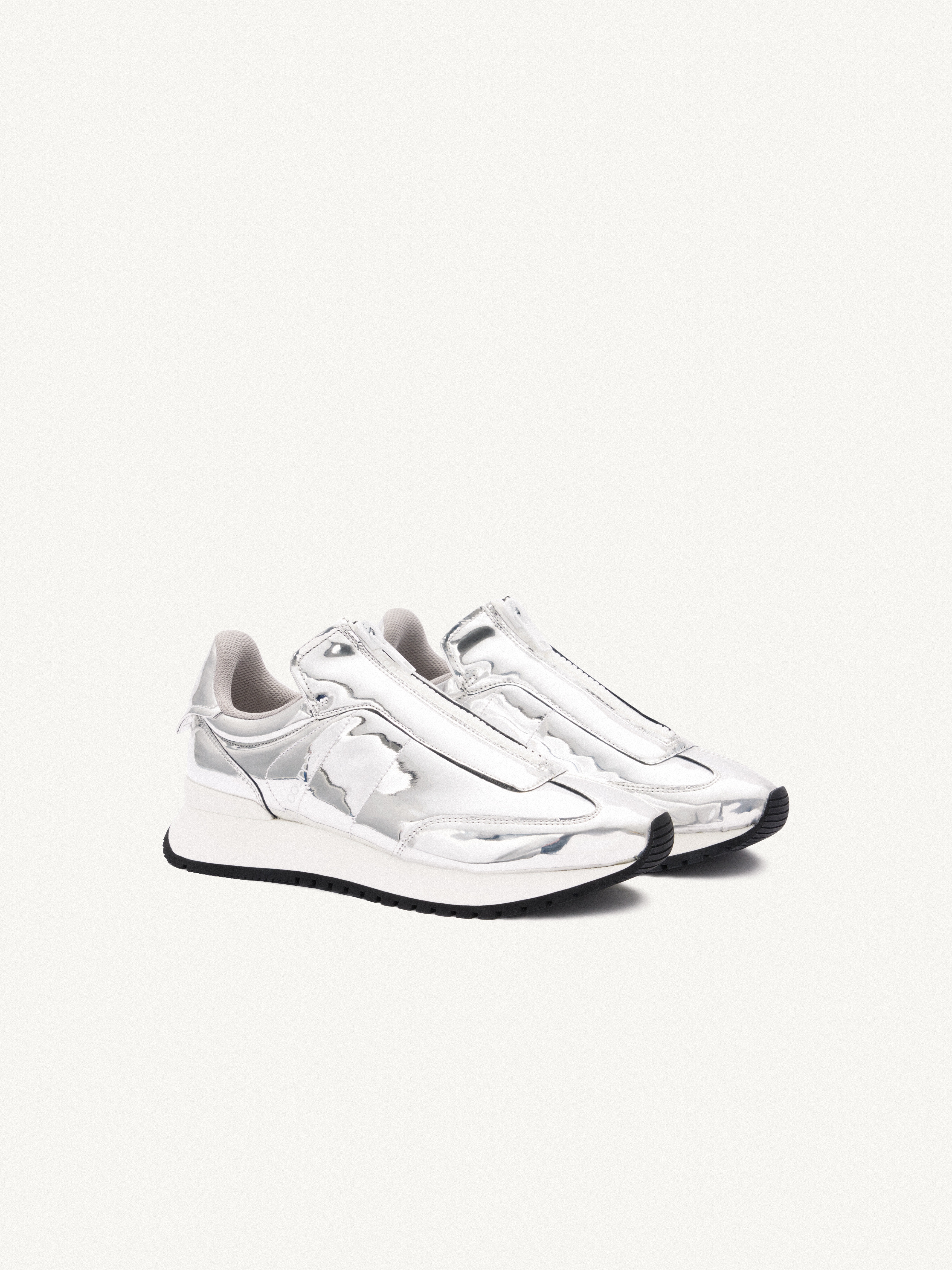 ZIPPER MIRROR SNEAKERS - 2