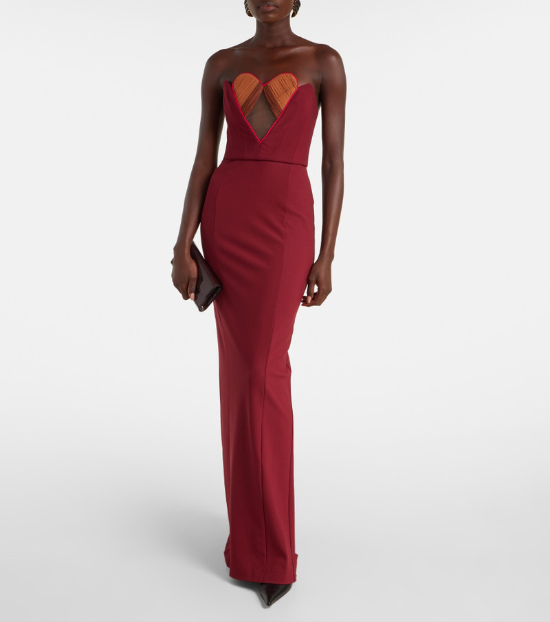 NENSI DOJAKA Strapless gown outlook
