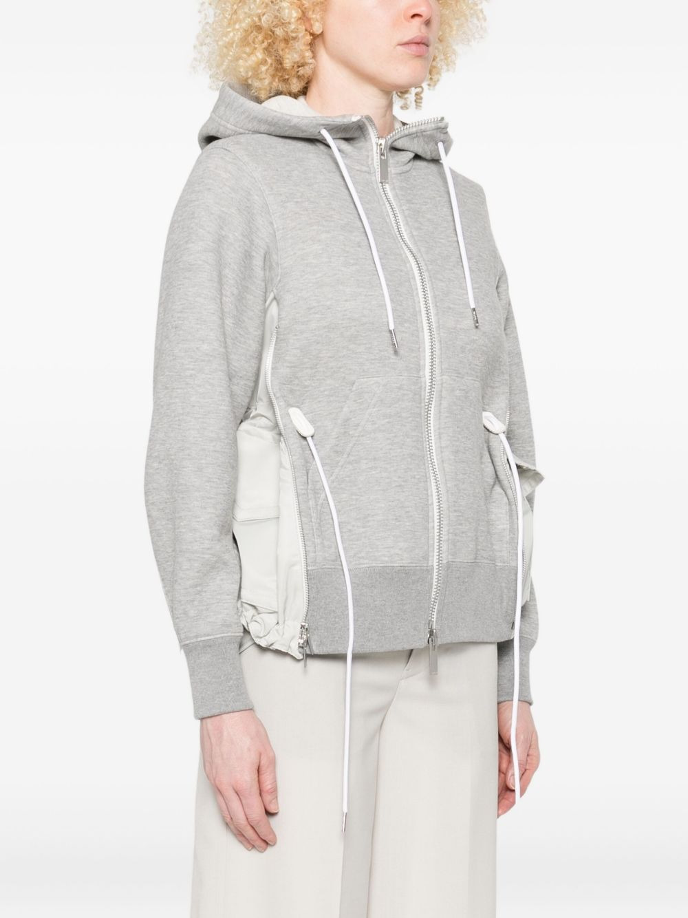 Sacai Women Cotton And Nylon Hoodie - 5