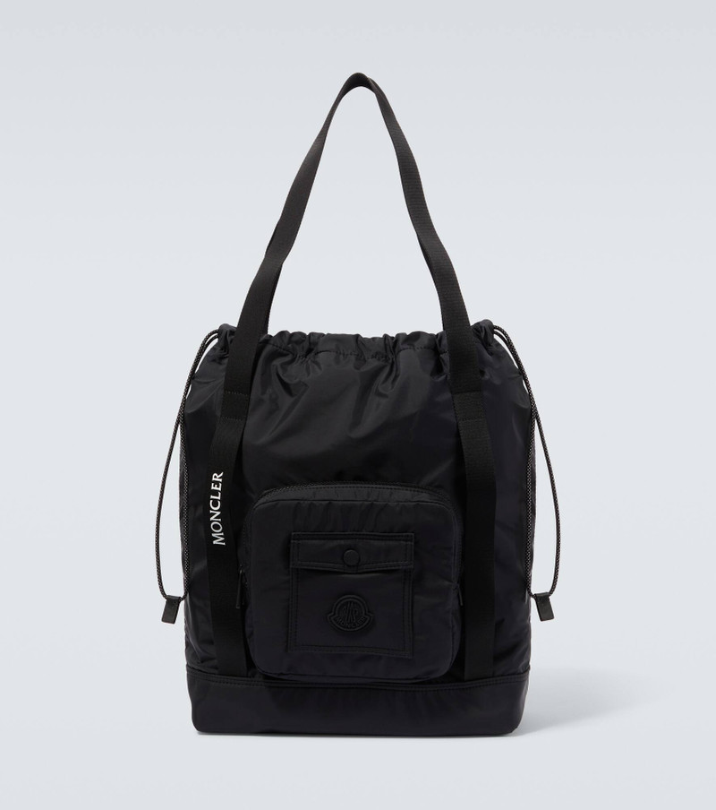 Makaio leather-trimmed tote bag 1