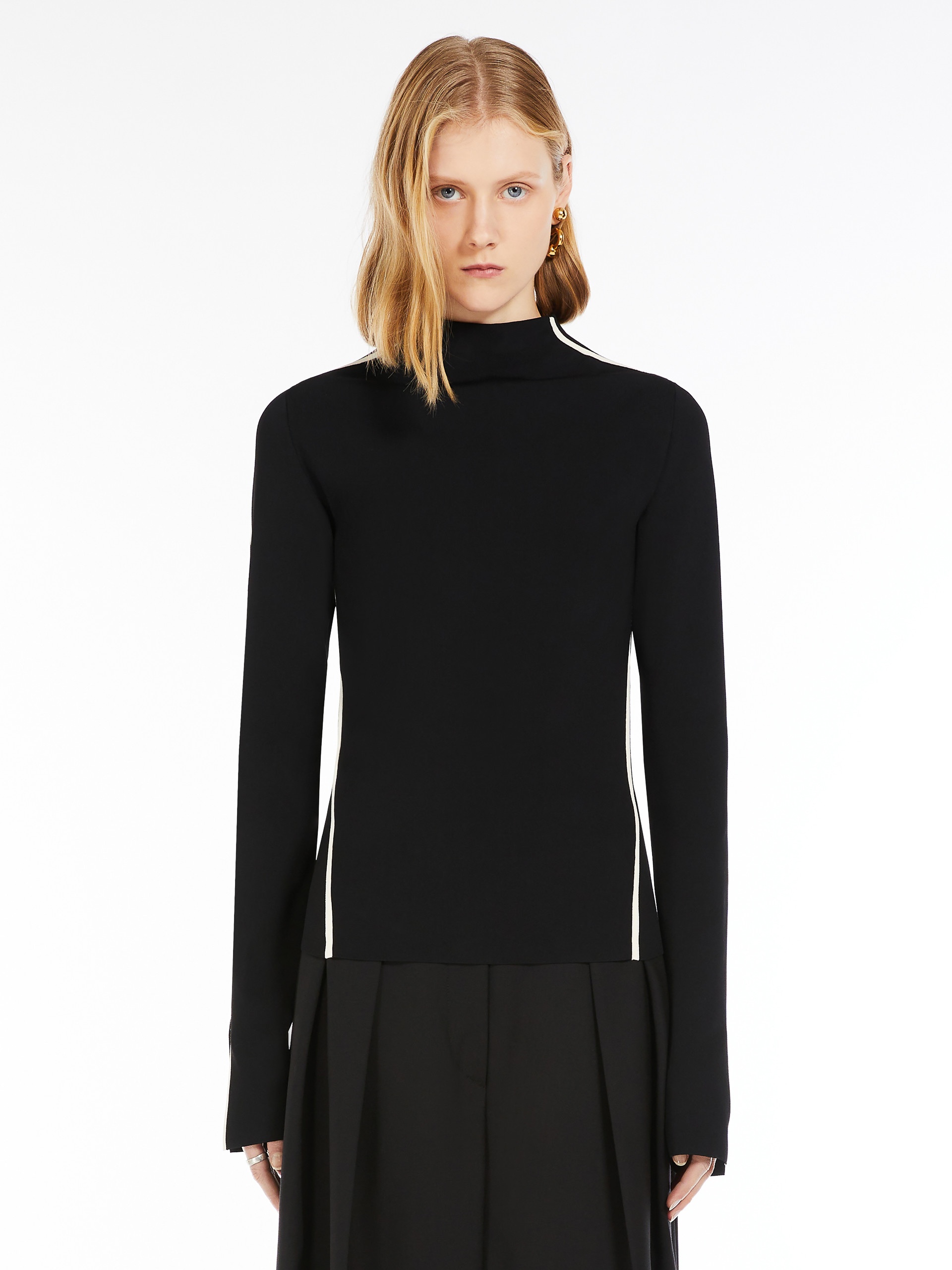 ADDA Fitted jumper with contrasting trims - 3