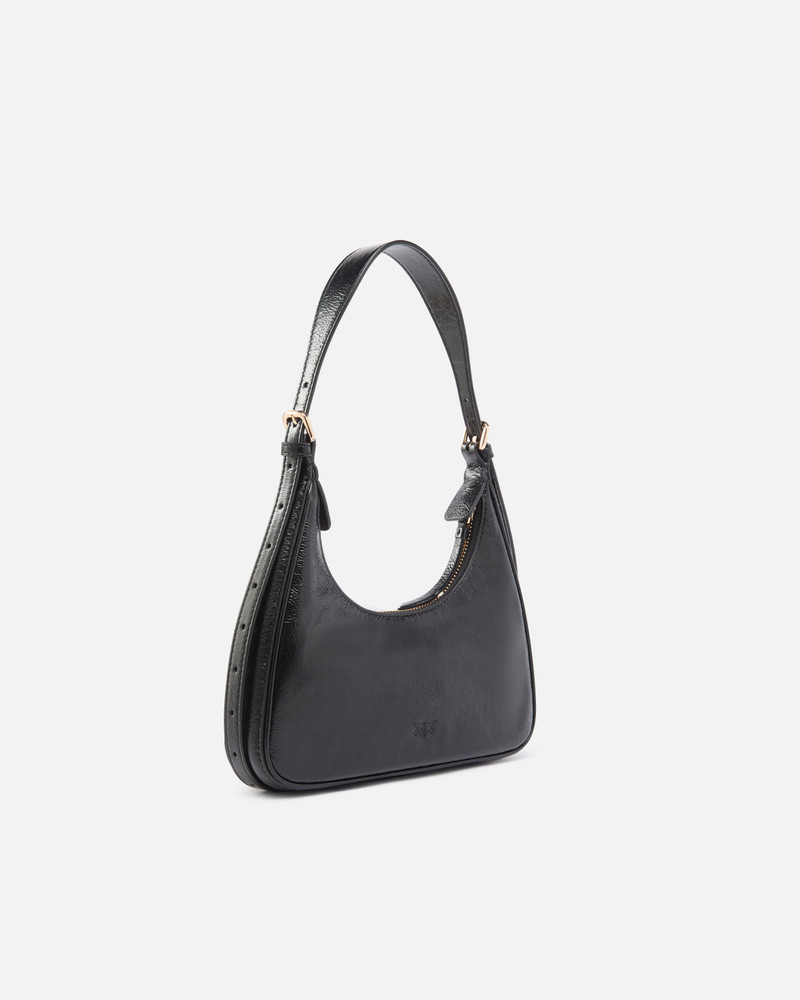 PINKO MISS PINKO MINI HOBO SHOULDER BAG IN SHINY LEATHER outlook