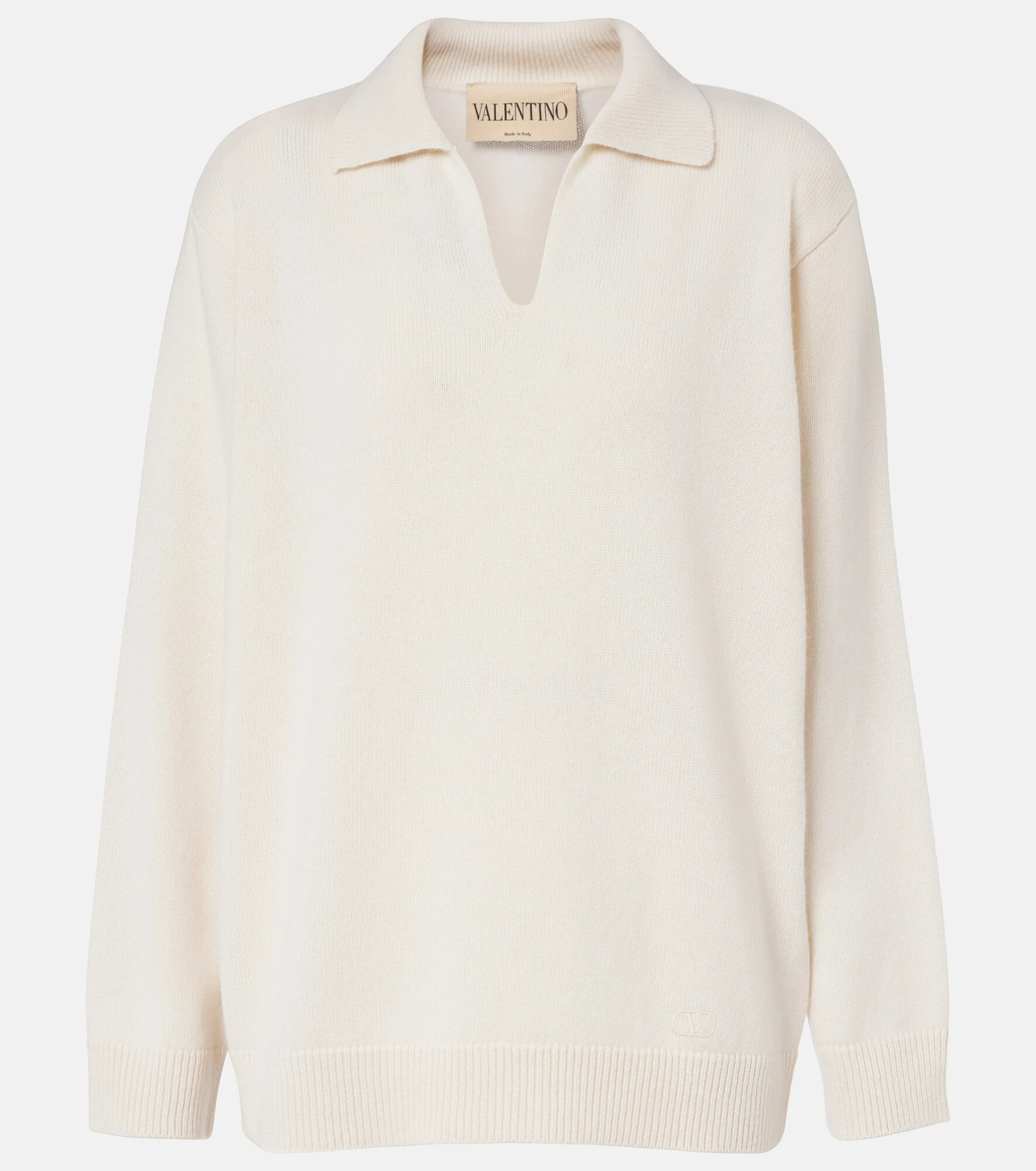 Cashmere polo sweater - 1