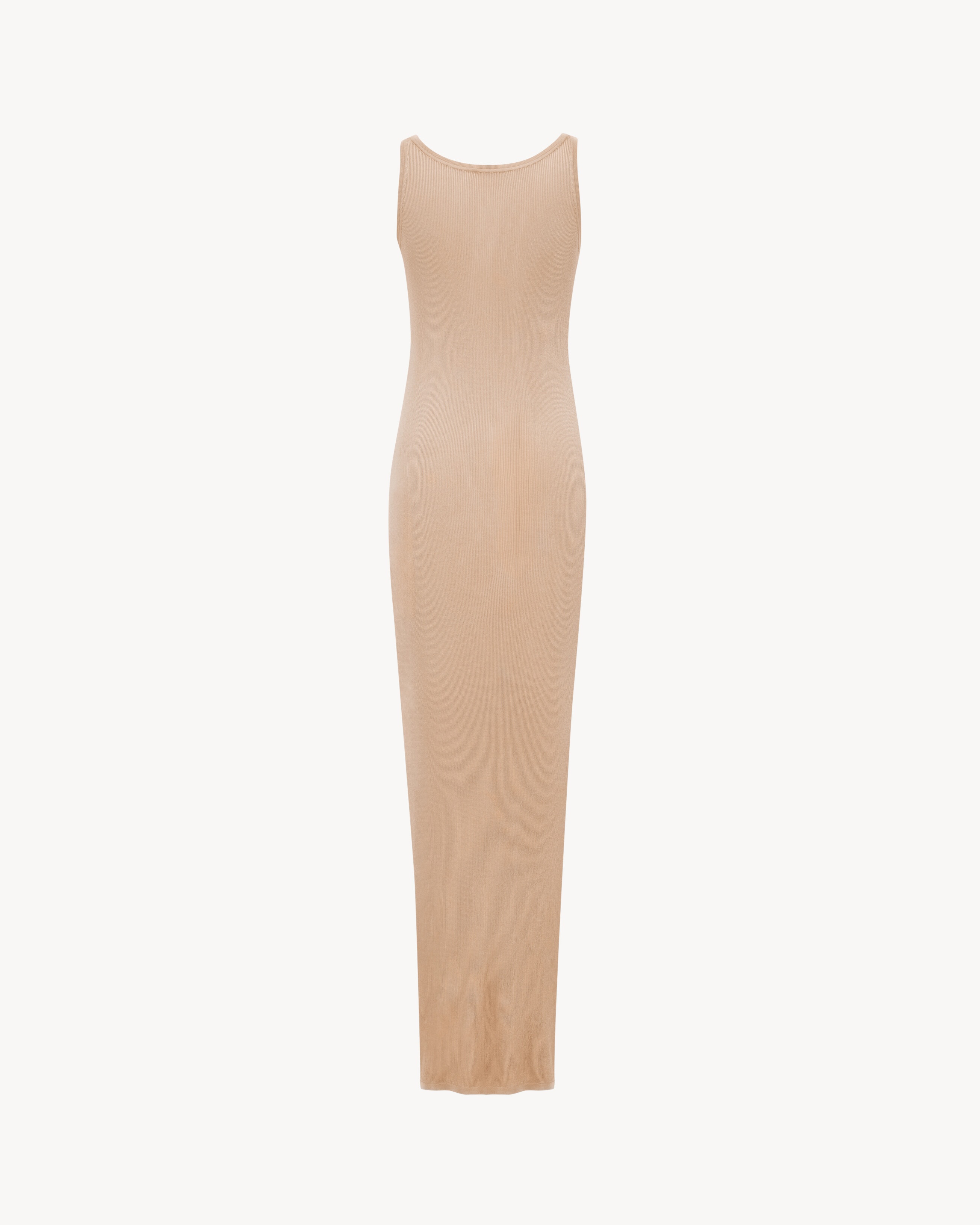 LONG TANK DRESS IN RIB KNIT - 2