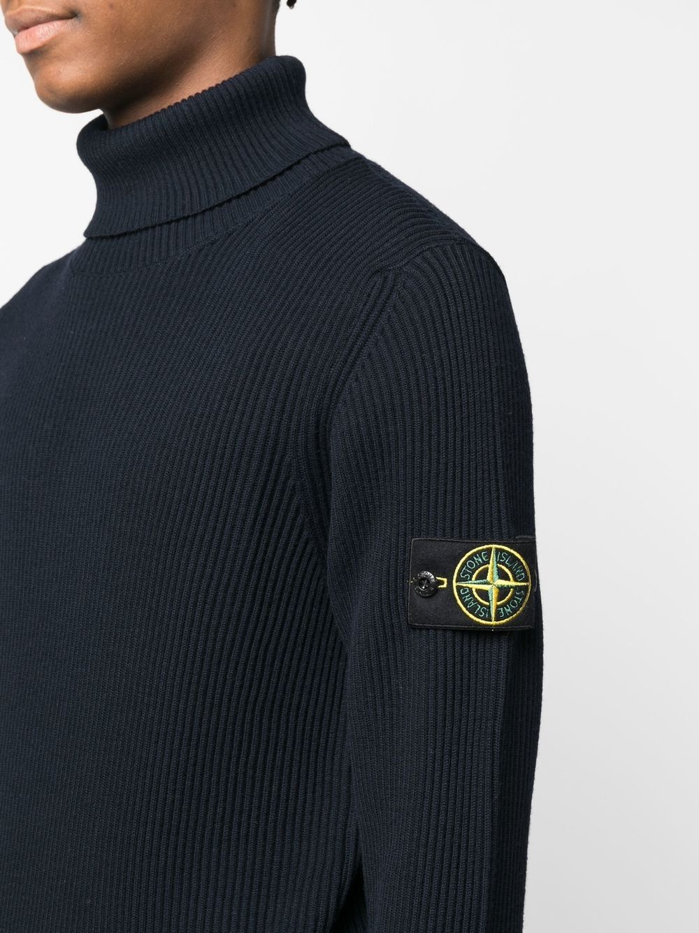 compass-patch rollneck jumper - 5