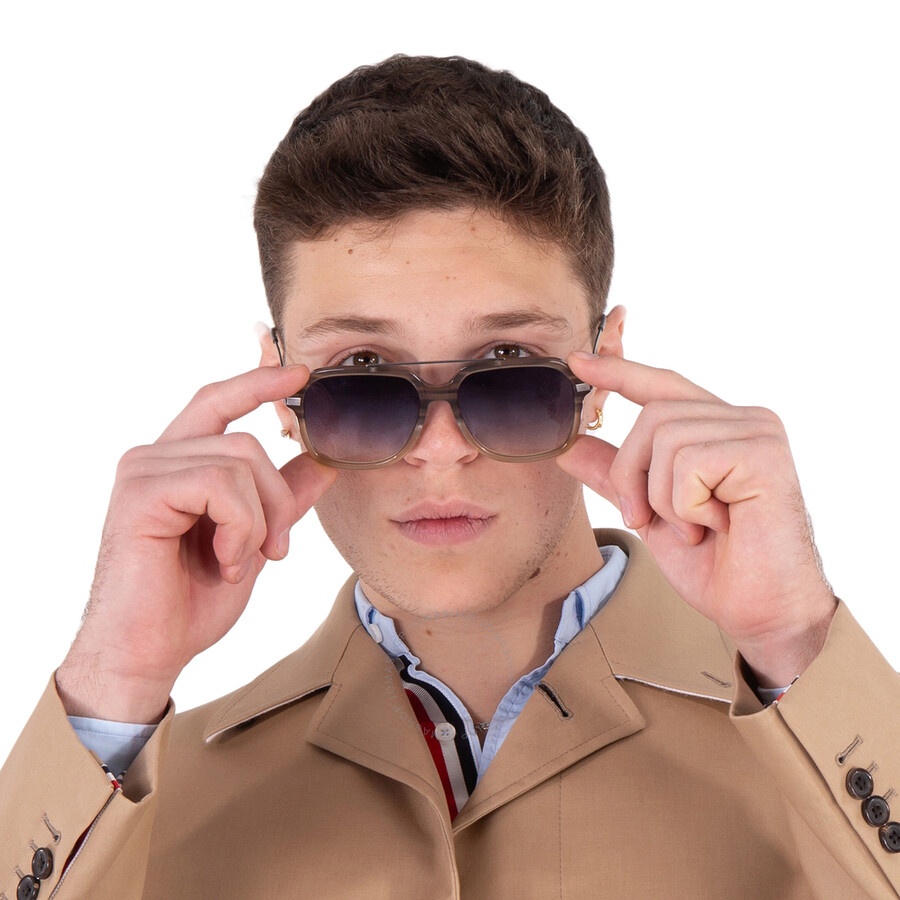 Barton Perreira - Barton Perreira D.Ellis Indigo Gradient Navigator Men's Sunglasses BP40033I 62W 56 - 2