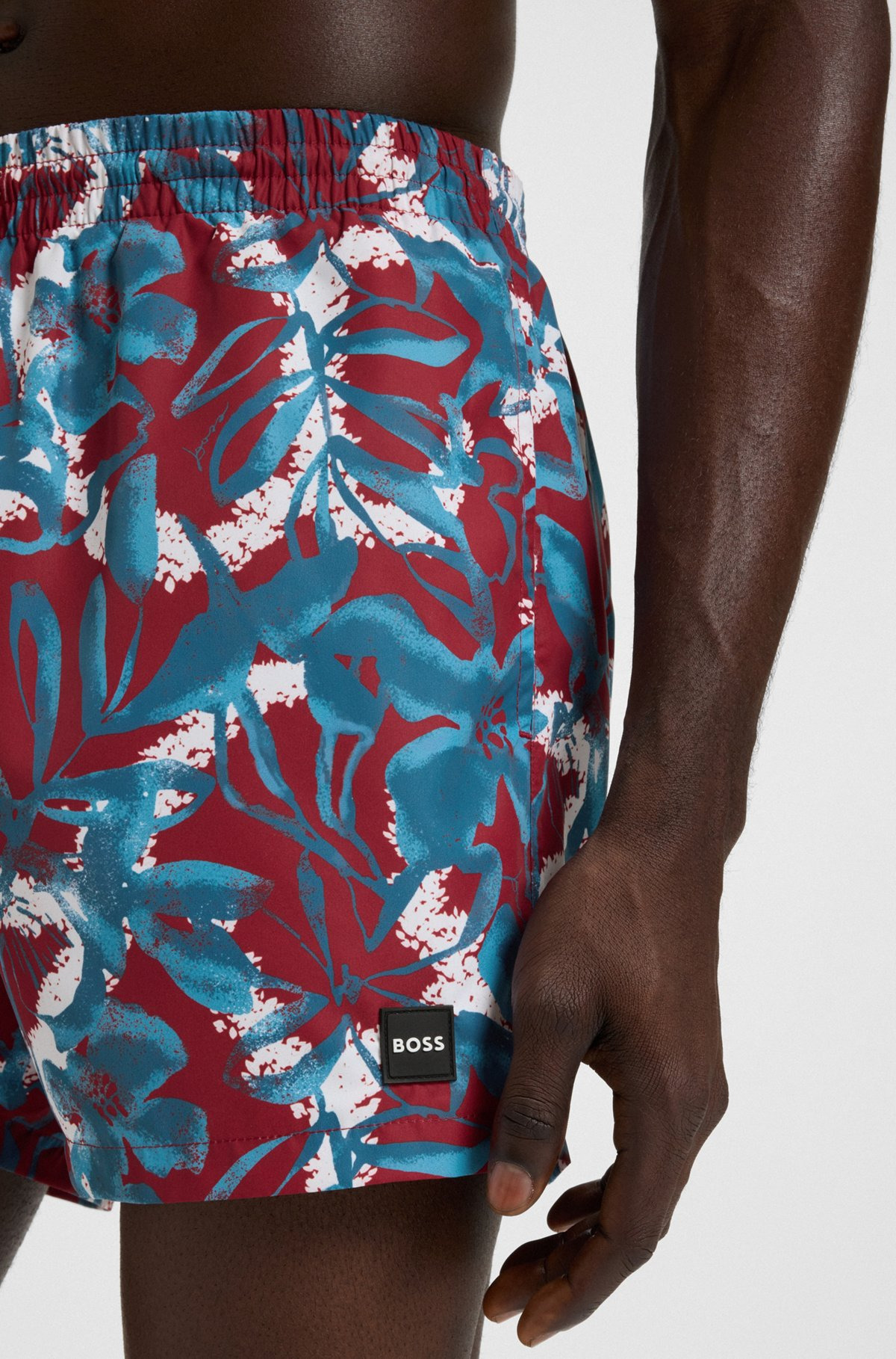 FULLY LINED SWIM SHORTS WITH SEASONAL PRINT - 3