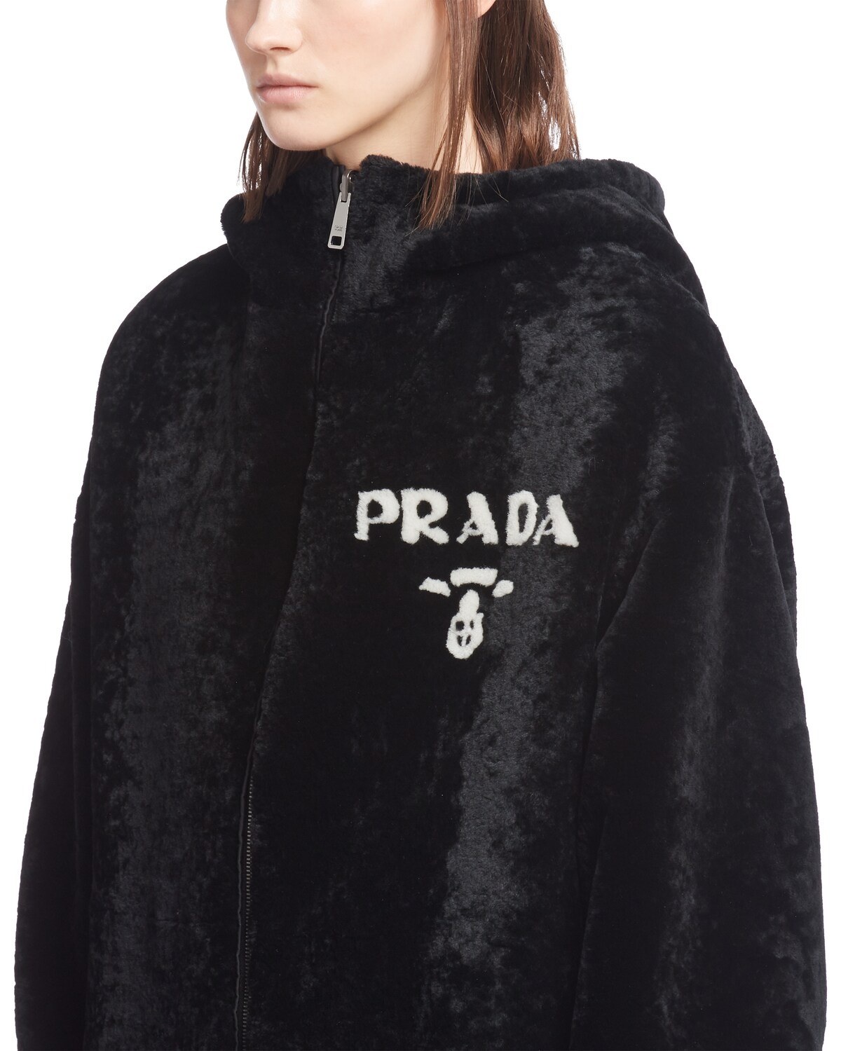Reversible gabardine and shearling jacket - 5