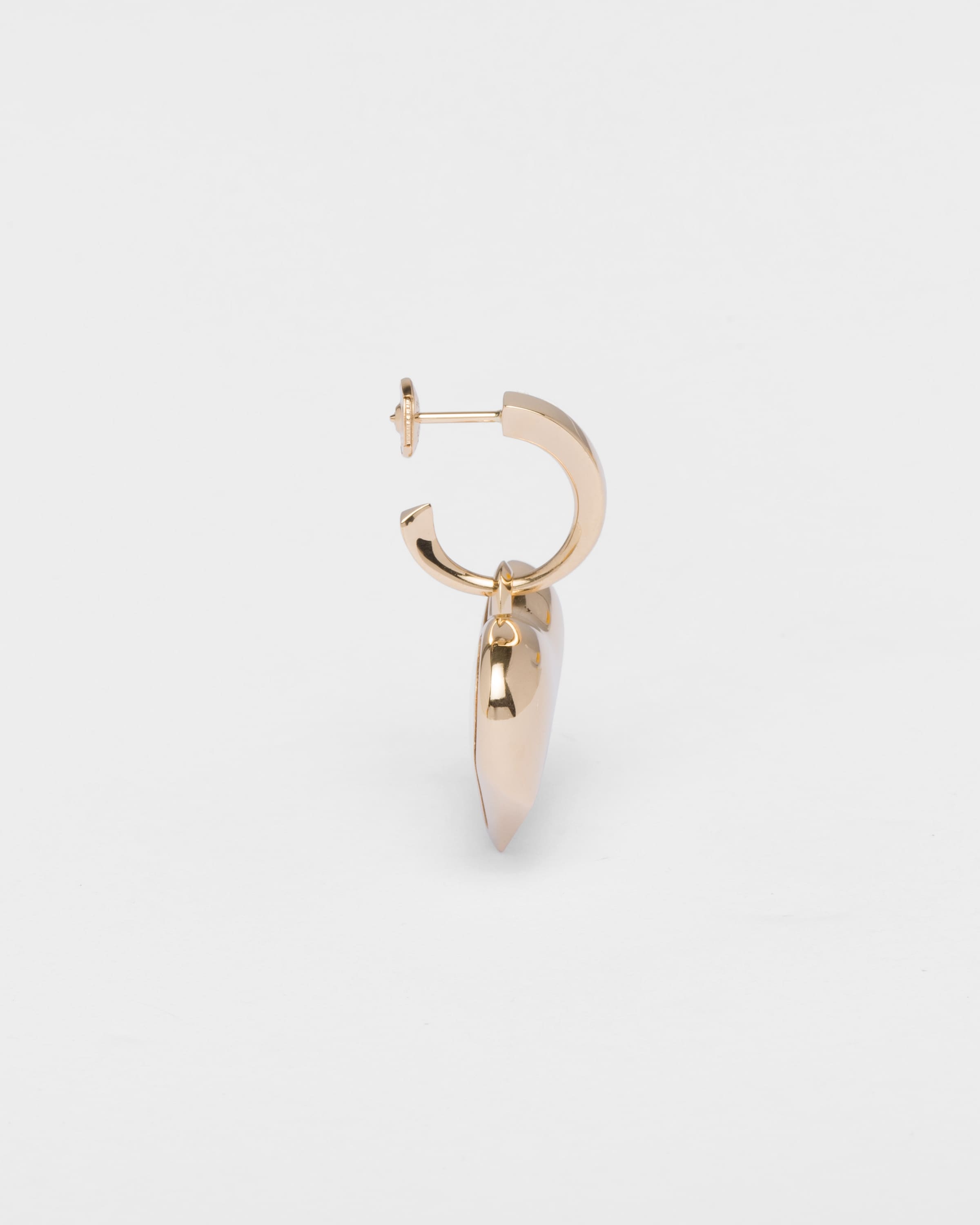 Eternal Gold medium drop earrings in yellow gold - 4