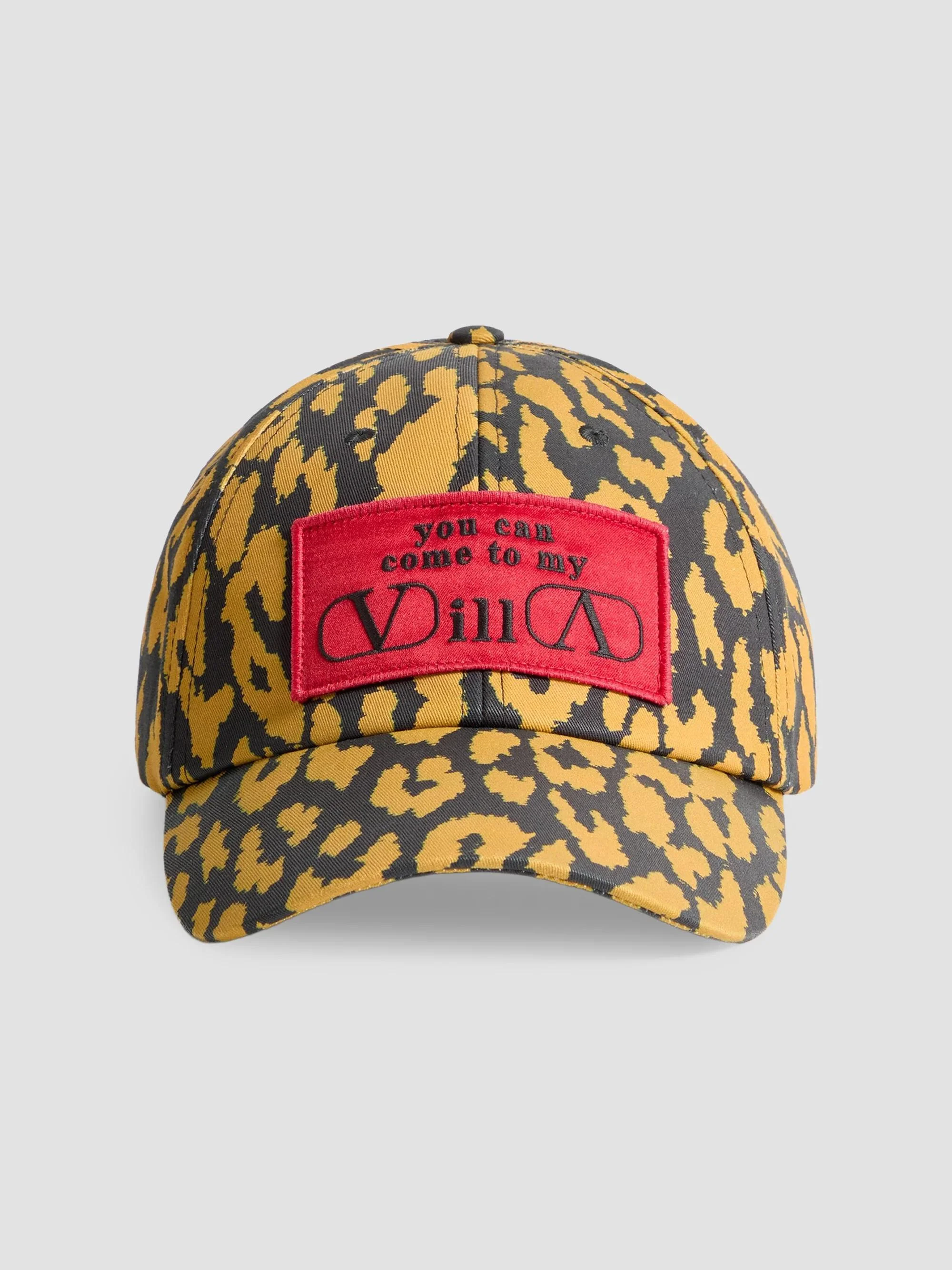 Men's MyVilla Animalier Jacquard Cotton Baseball Cap - Animal Print Red - 1